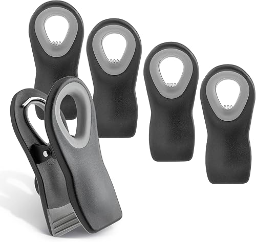 Miniatura 39 de COOK WITH COLOR Clips para bolsas con imán, clips para alimentos, clips para chips, clips para bolsas para almacenamiento de alimentos con agarre