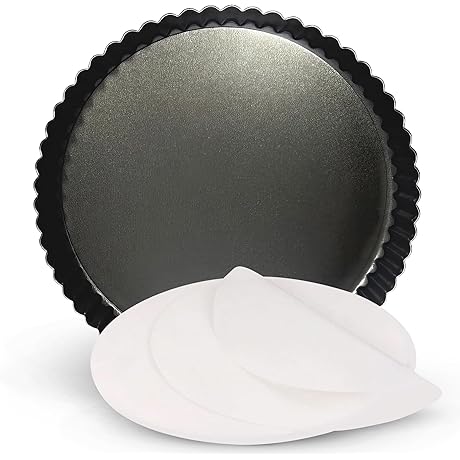 Elegant 9 inch Fluted Tart Pan with Removable Bottom