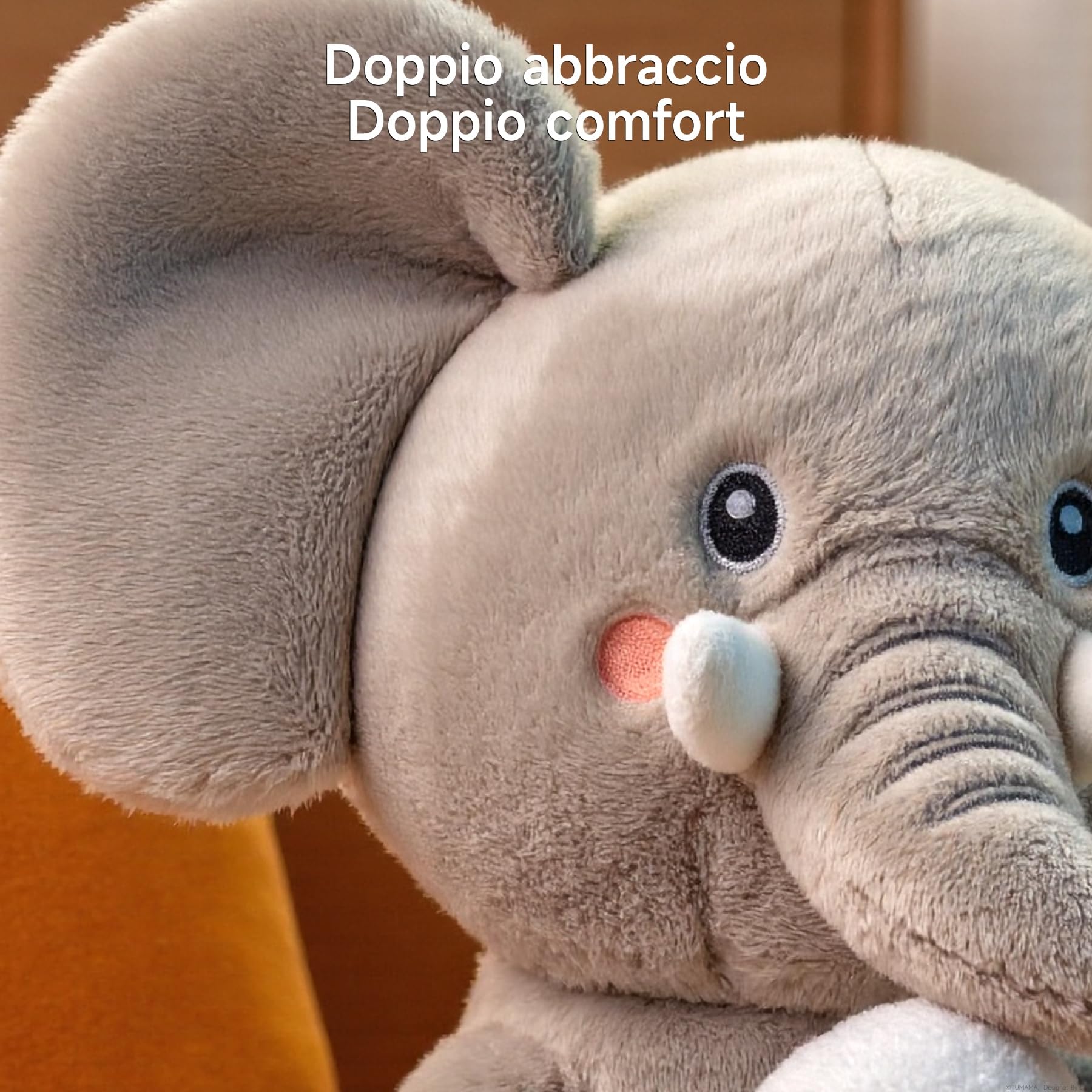 TUMAMA KIDS Giocattoli Elefante Che Balla e Ripete, Peluche Interattivo Animali Parlante Paperella, Elettronico Giocattolo Coccoloso, Copia Parlano, 6 Musica, Testa Ondulante per bambini 3 4 5 8 Anni