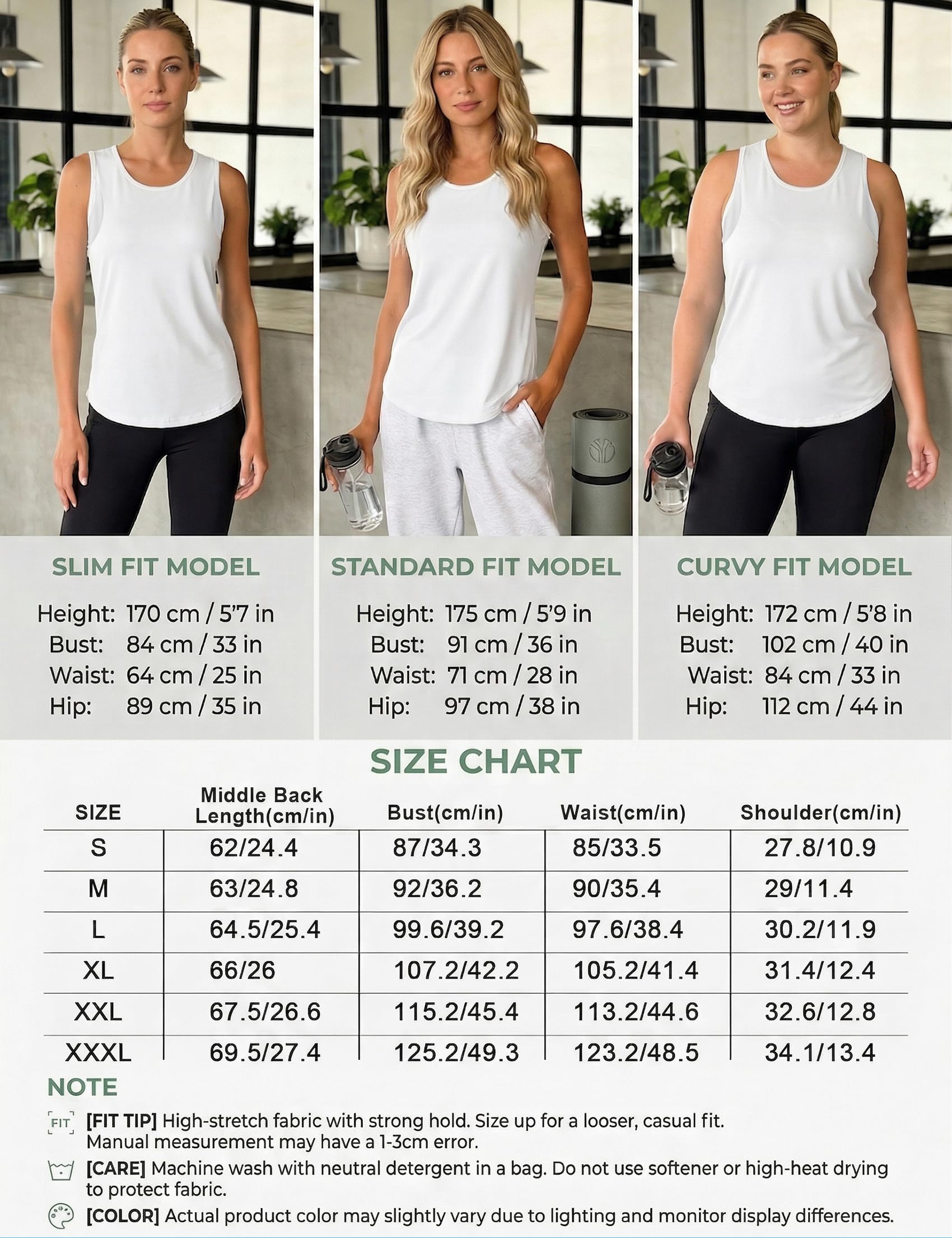 Camiseta Deportiva Mujer de Tirantes sin Mangas con Malla Transpirable Ligera para Fitness Yoga Running S-3XL