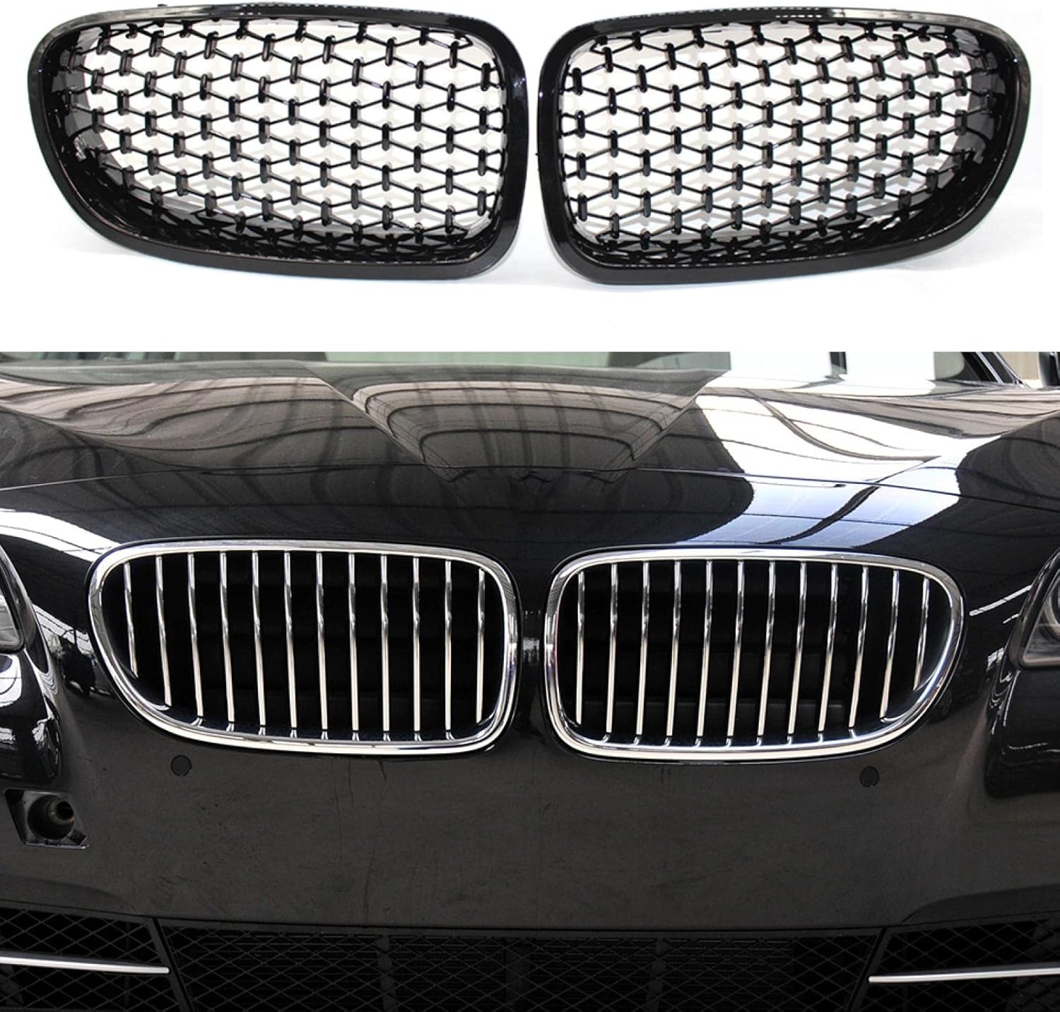 abrupt Front Grille Grill for BMW F10 528i 535i 550i 4DR M5 2011-2016 ...