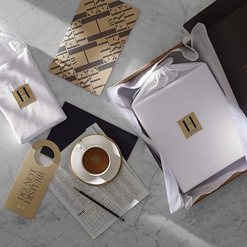 Miniatura 6 de H by Frette - Juego de cama de percal para junior (Queen), color blanco