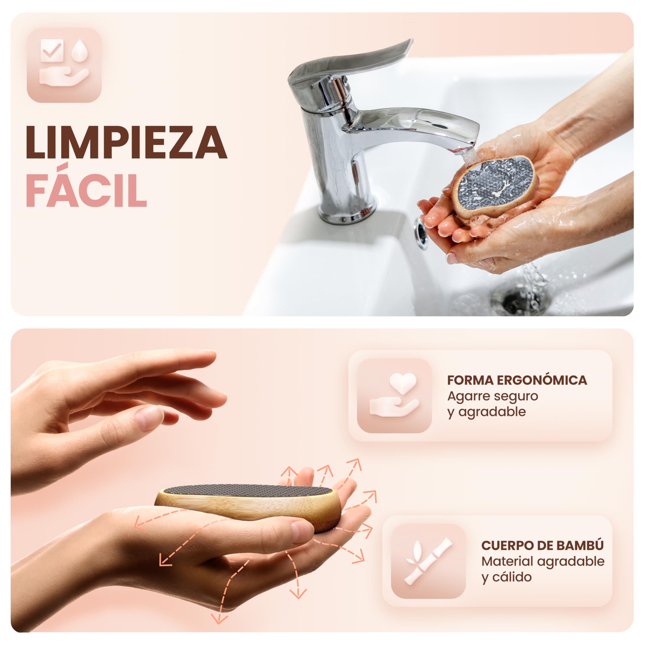 BAMBUA Lima Pies Durezas - (100% Efecto Anti-Callos) Callos Pies Eliminar - Para Pies Hermosos - Vidrio Nano Eficaz - Quita Durezas Para Pies - Piedra Pomez Para Pies Premium - Quita Callos (Negro)