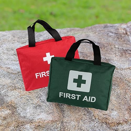 Miniatura 7 de Kit de primeros auxilios, bolsa de rescate de viaje vacía con cruz, bolsa de medicina, kit de emergencia, adecuado para coche, hogar, oficina,