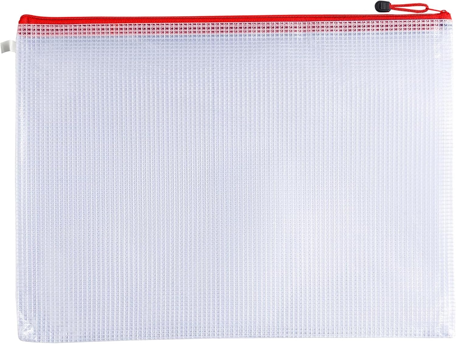 Pack of 12 A3 Red Zip Strong Mesh Bags by Janrax