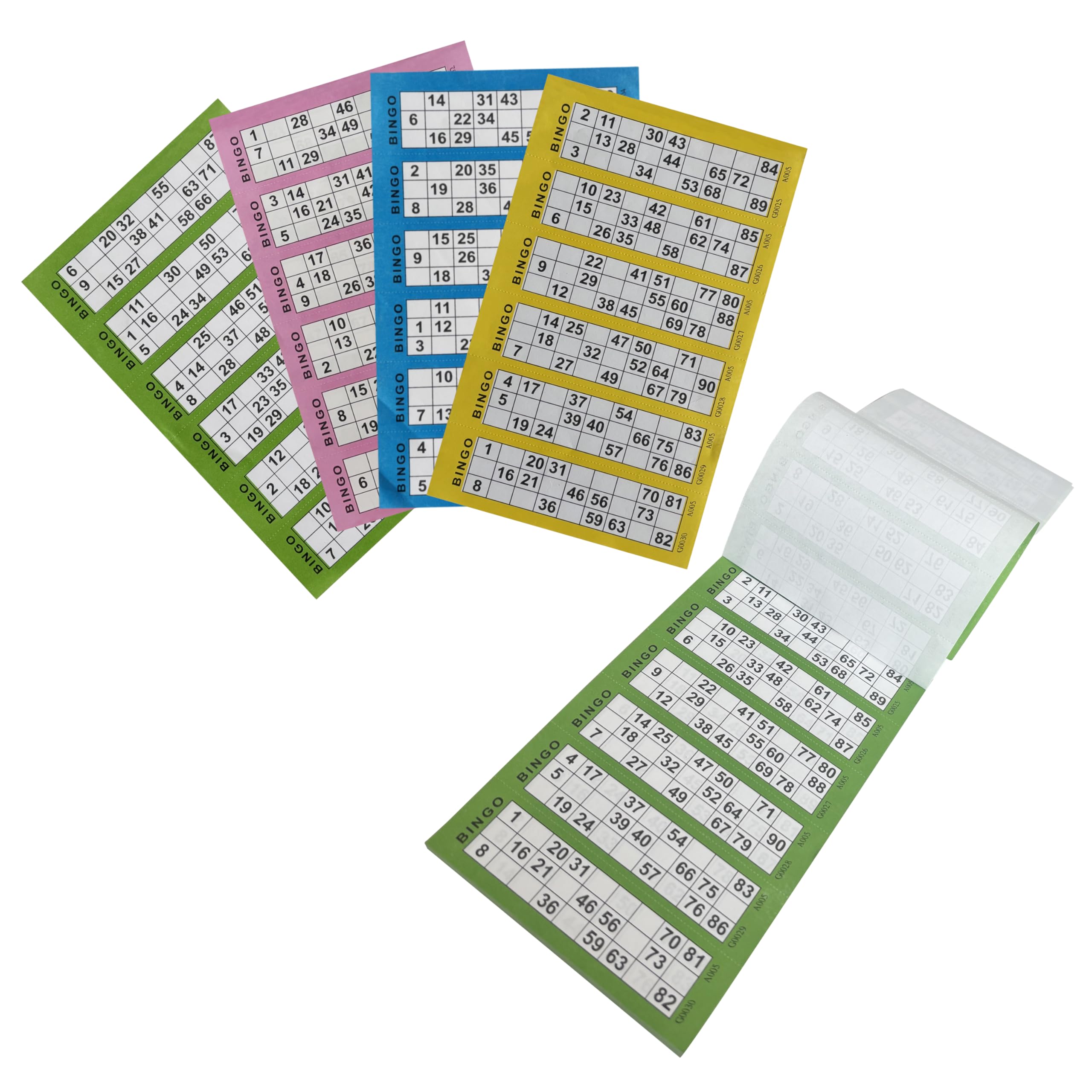 4 Bingo Books 480 Jumbo Bingo Tickets with 80Pages/6 to View Unique Bingo Cards with Big Bold Numbers Affordable Bingo Fun for Night Essentials Fun Family Activities Office Party Travel