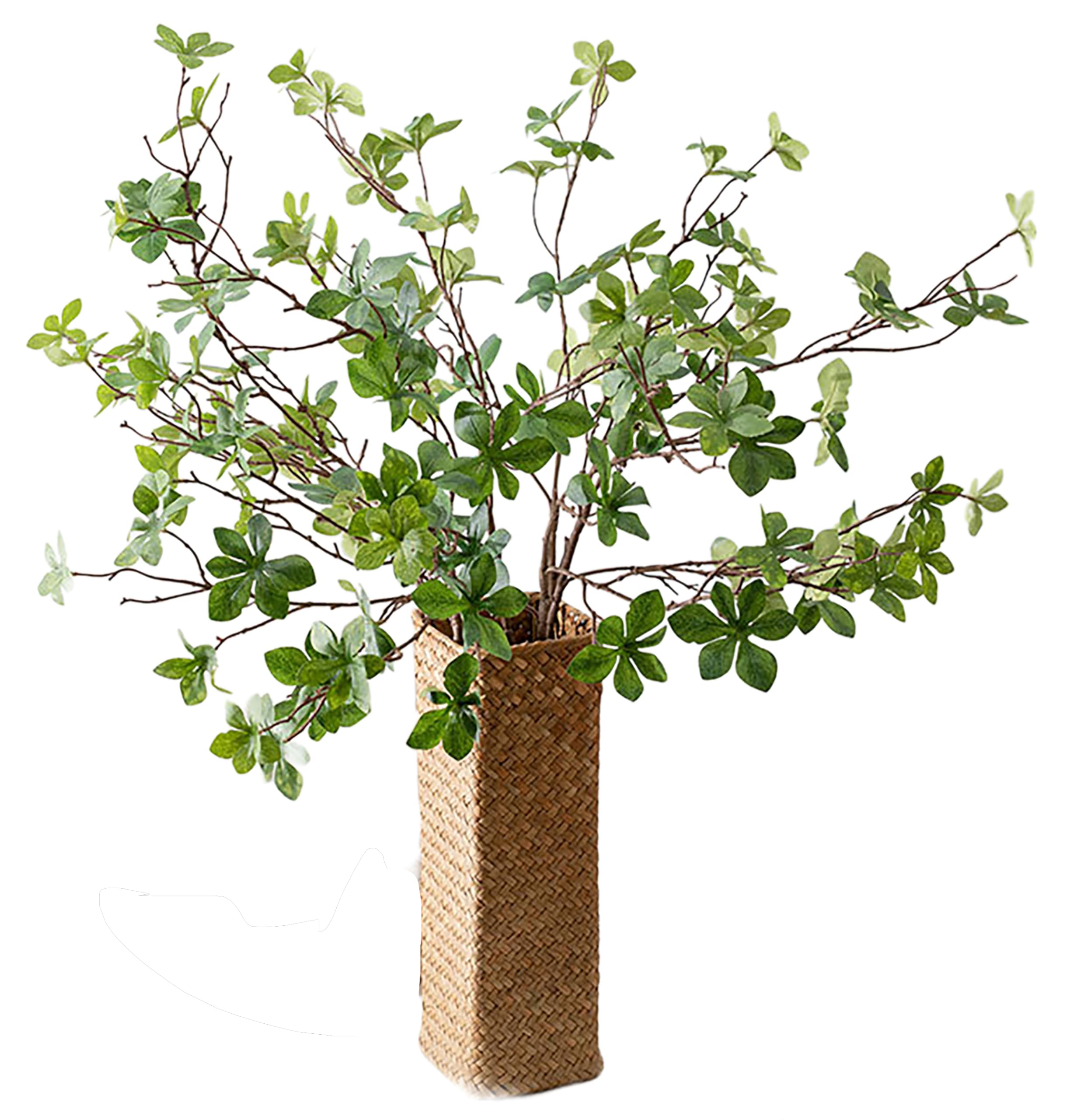 NuT's 3pcs Artificial Eucalyptus Leaves, Greenery,Home Decor, Fake Flowers for Coffee Table, Living Room,Dining Table, Spring Flower for Decor, Green Leaves for Spring (3pcs Spring Green)