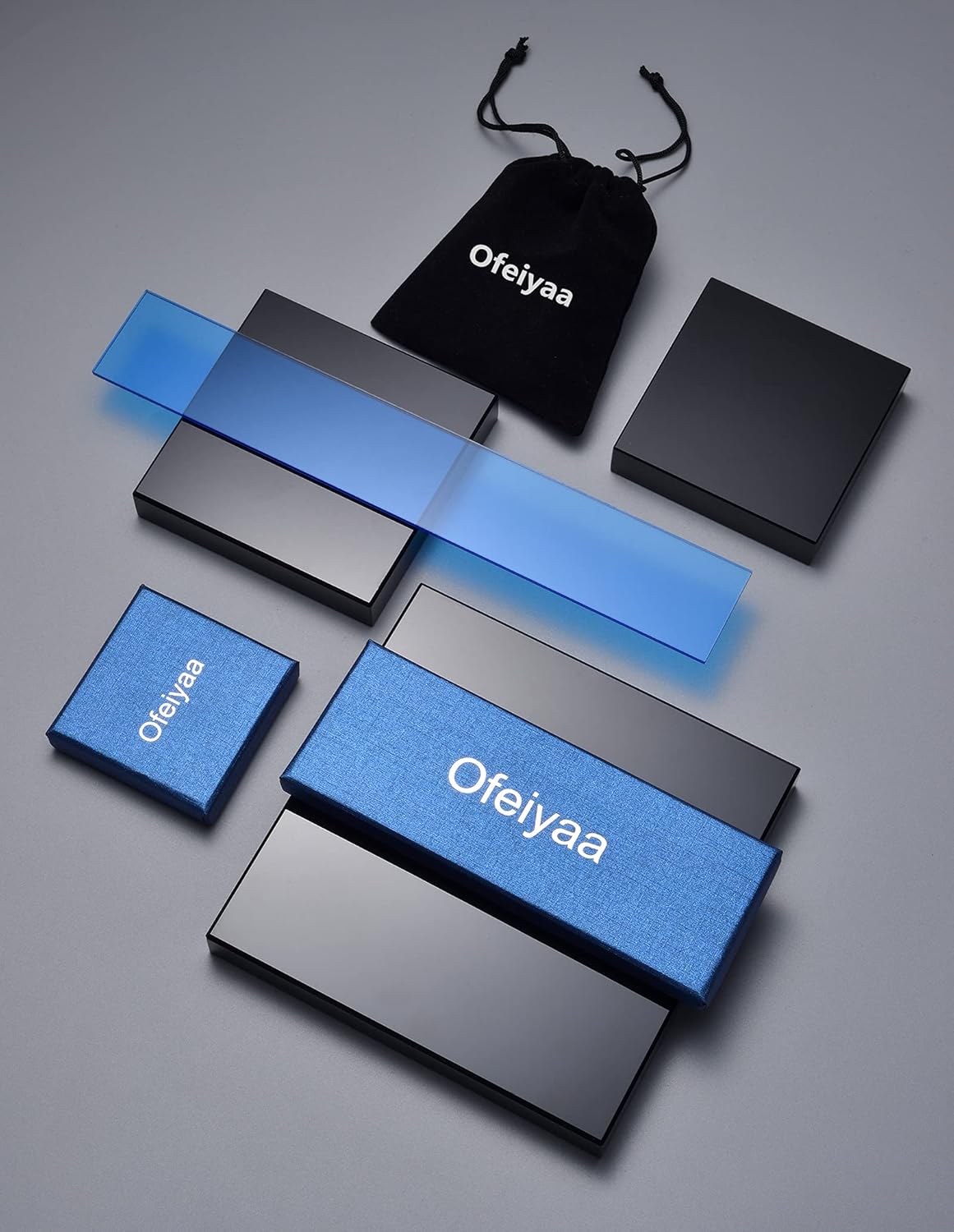 12 Pairs Magnetic Stud Earrings Stainless Steel CZ Hoop Punk Feather Dangle Hinged Non-Piercing Earrings Clip on Magnet Earring Set for Women Men Silver Plated - Image 7