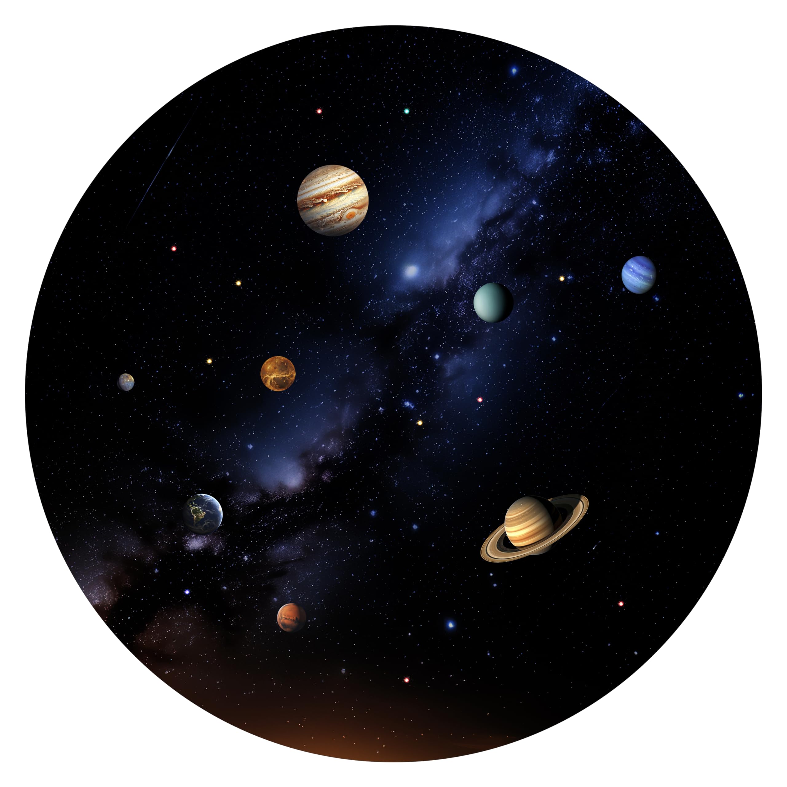 Orzorz Slide Discs Galaxy Night Light Plus Home Planetarium Projector (Work Star Projector Plus) (Solar System)