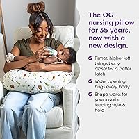 Vista 3 de Boppy Almohada de lactancia, Bare Naked - Almohada más grande y con mayor soporte para lactancia y alimentación con biberón con mayor elevación