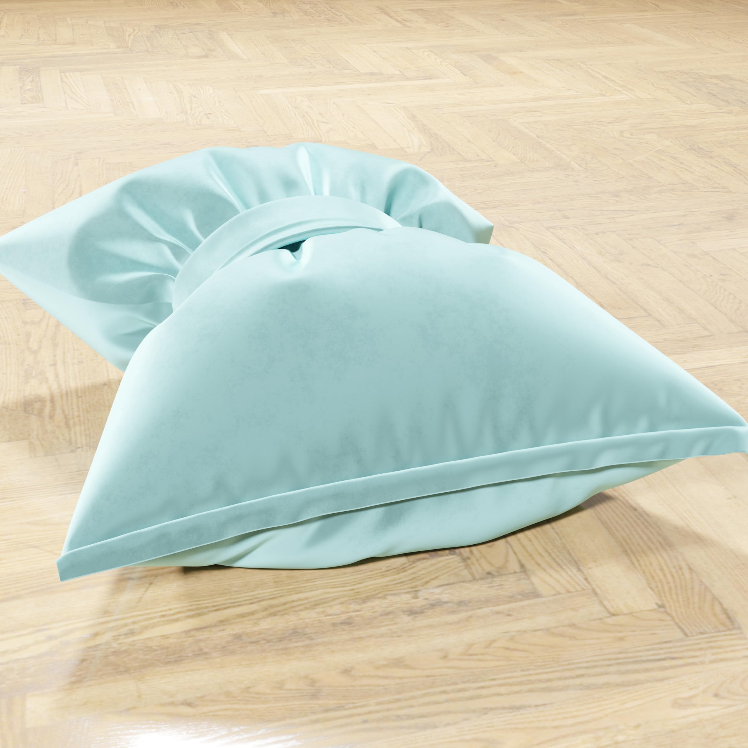 Confezione Da 2 Morbidi Cuscini Di Peluche Con Fiocco, Per Letto Divano Soggiorno~p157107573