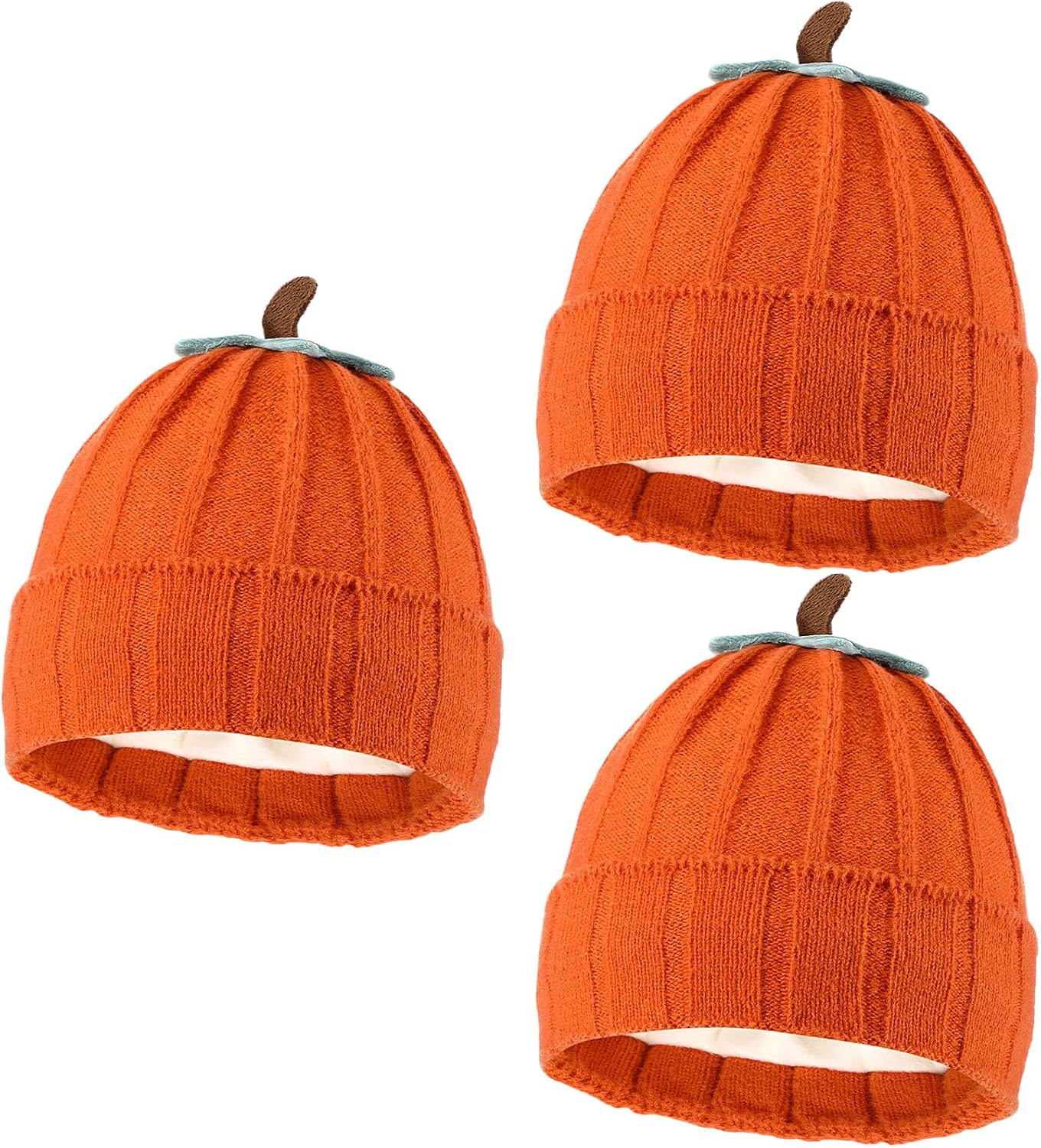 Tarpop Pumpkin Knit Beanie Hat Fall Winter Warm Cap
