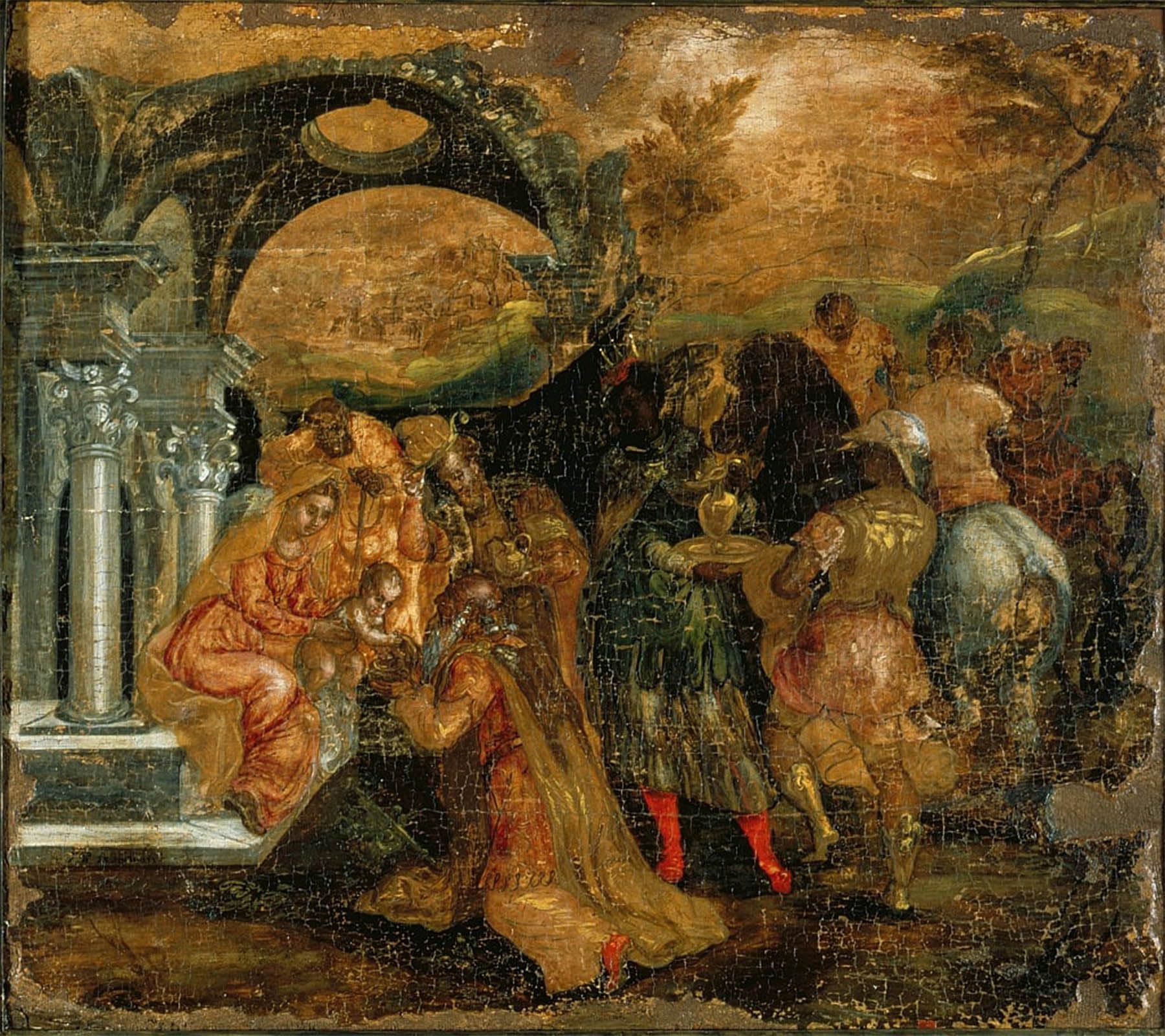 ARTXLXXBN Famous Painting Art Wall Decor Abstract Art Picture the Adoration of the Magi by El Greco Animal Pictures for Home Decor 60x90cm