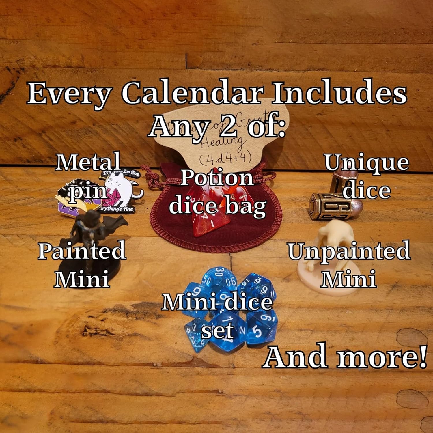 Calendario Dell'Avvento D&D 2025 - 28 Dadi Poliedrici Misteriosi Per Dungeons And Dragons - Set Regalo Con 4 Completi Bicolore E Scatole Portadadi