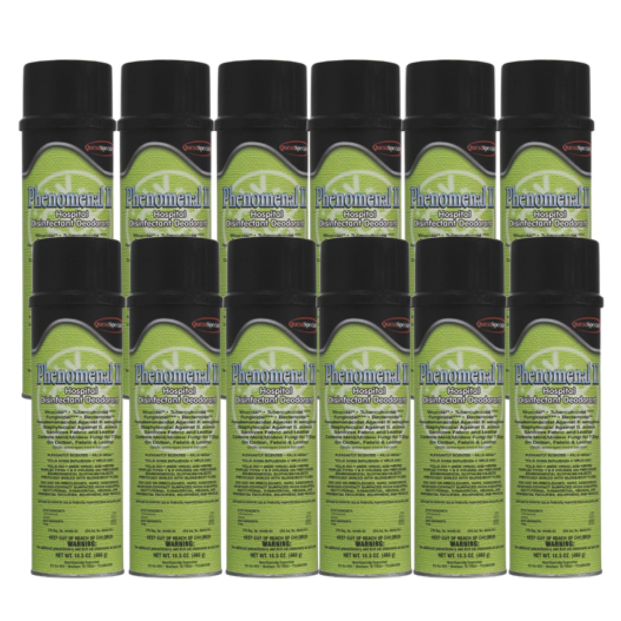 3105 PHENOMENAL II Hospital Disinfectant Deodorant. Case of 12