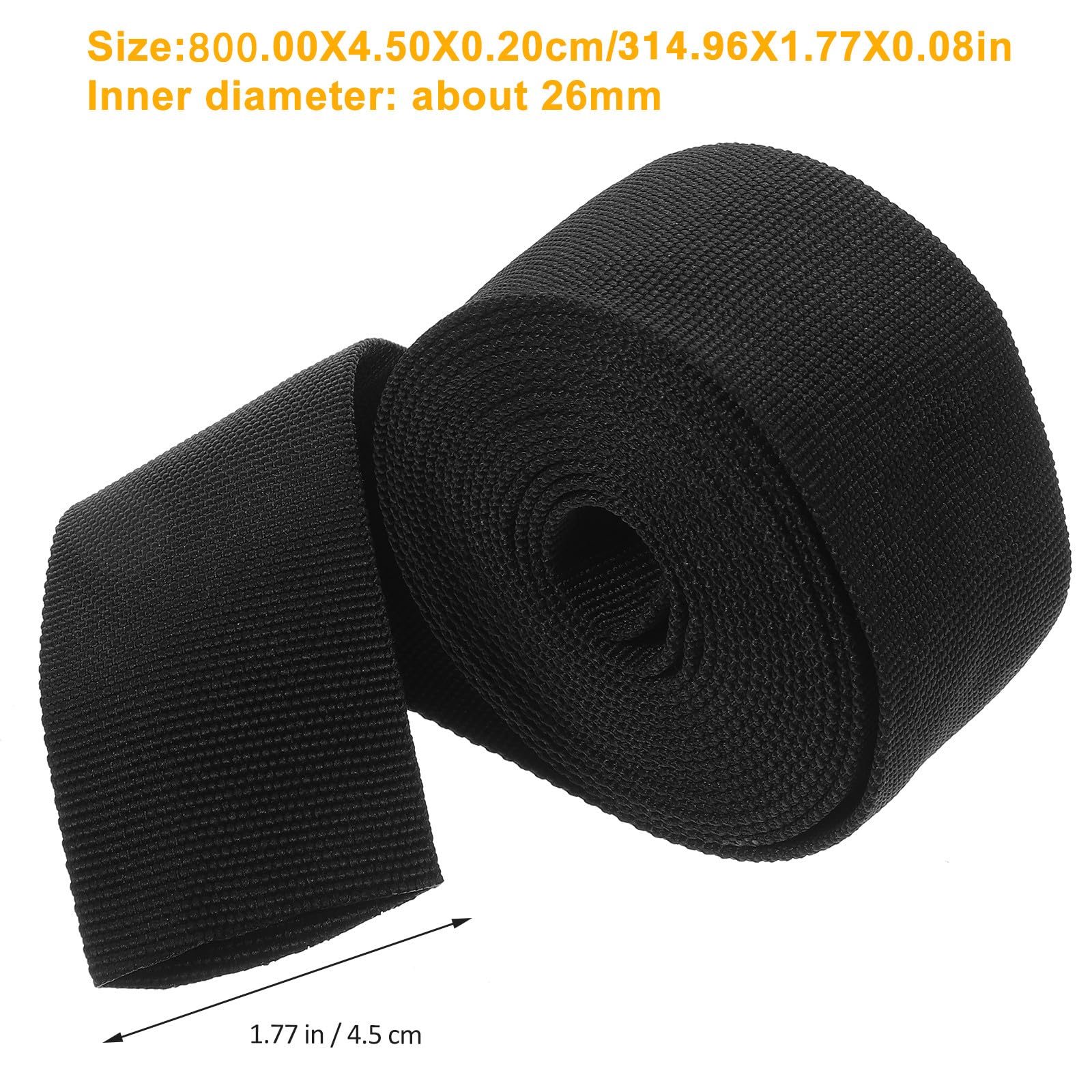 Manguito Protector de Manguera Hidráulica de Nylon Negro, Tejido Ajustado y Cortado a Medida para Tubos Sumergibles y Arneses Eléctricos, Adecuado para Soldadura y Gestión