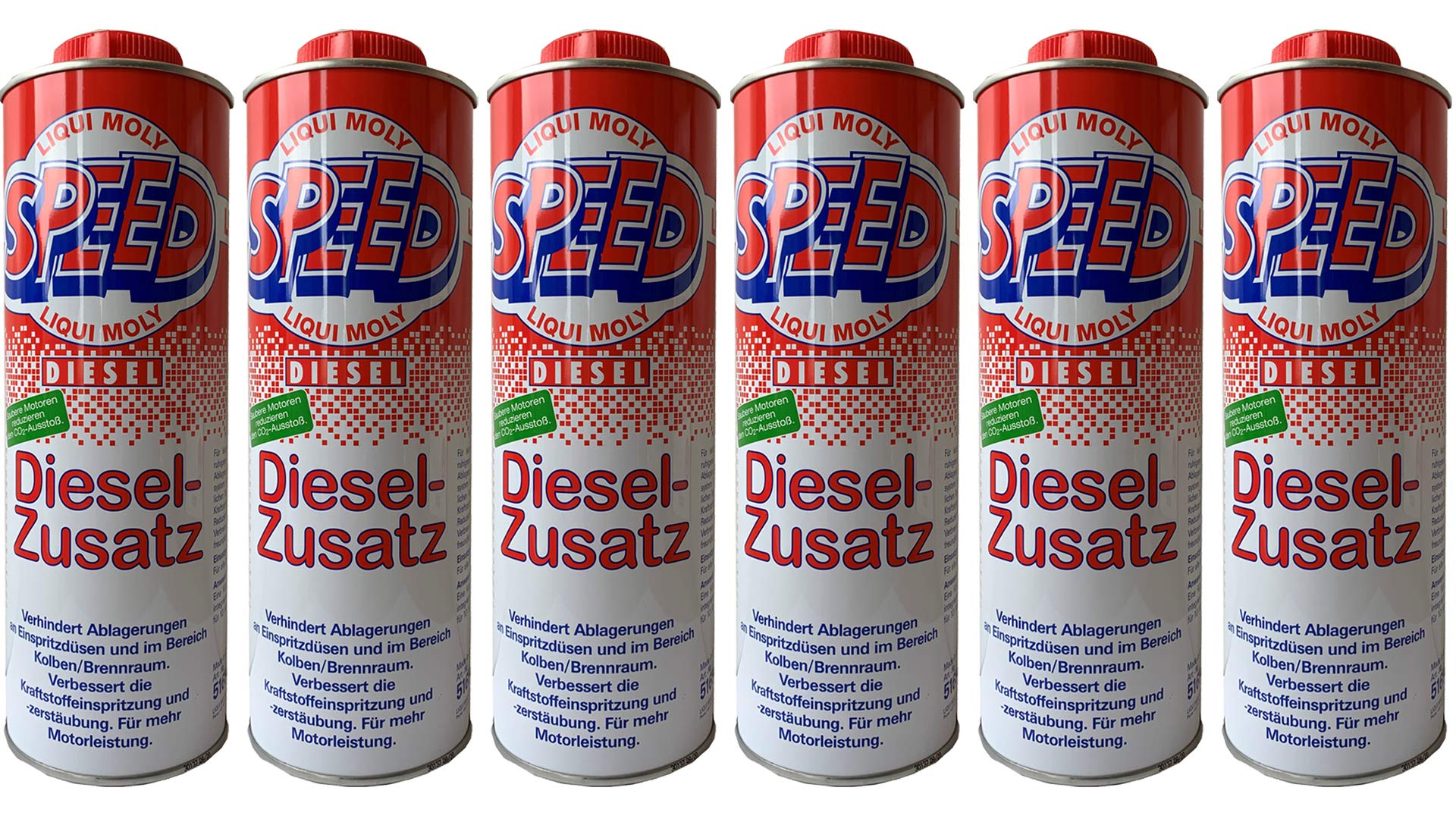 6x LIQUI MOLY 5160 Speed Diesel Zusatz Zugabe Kraftstoff Additiv 1L