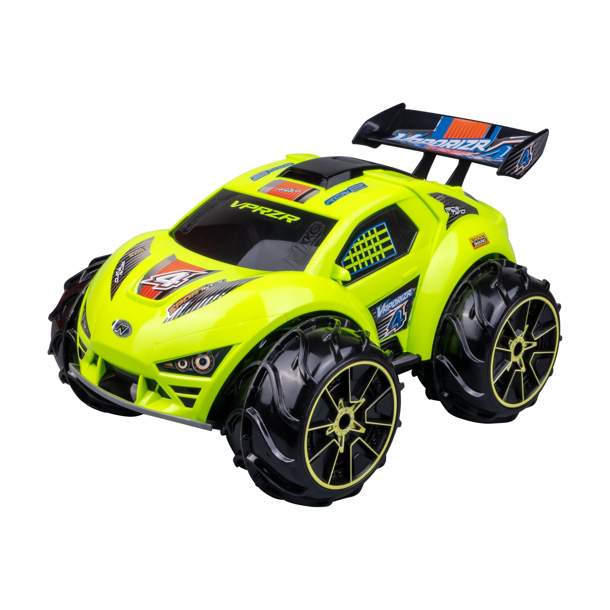Nikko RC Auto VaporizR 4 1:12 - Amphibie Offroad, 2,4 GHz Fernbedienung, LED, wiederaufladbarer Akku, Erde/Wasser/Schnee, 9 km/h, sofort einsatzbereit - ab 6 Jahren