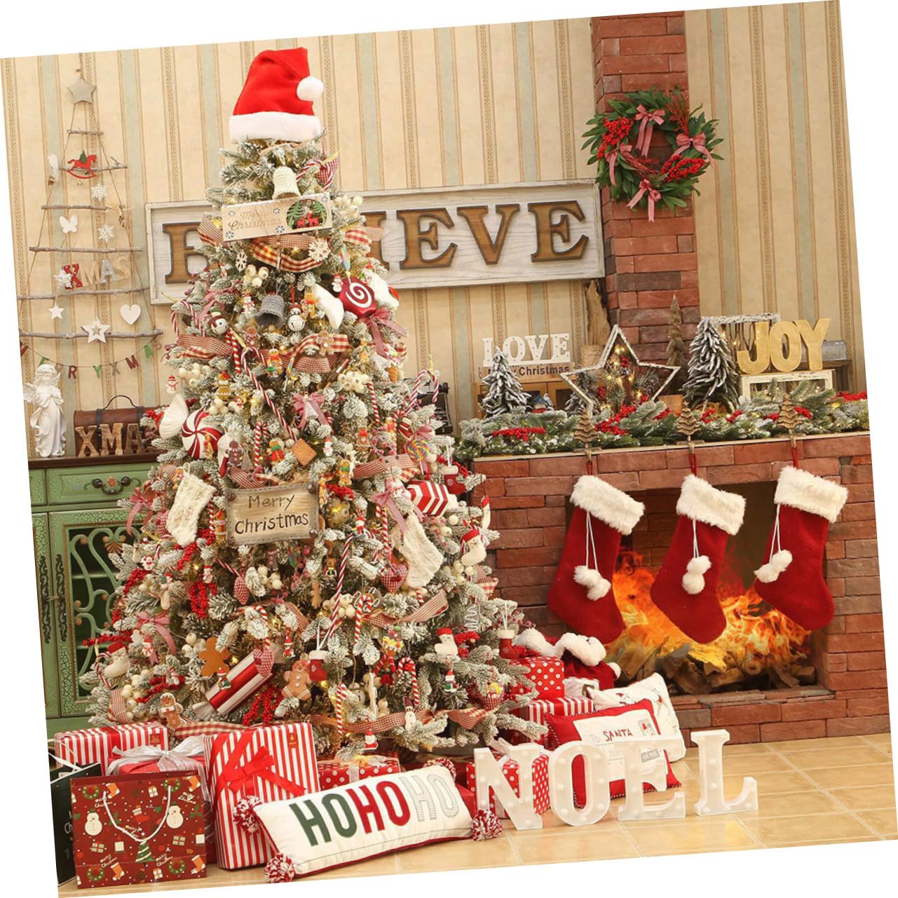 24 Piezas Adornos Colgantes de PVC para Árbol de Navidad Figuras de Hombre de Jengibre Ligeras y Resistentes Decoración Navideña Elegante y Fácil de Colgar