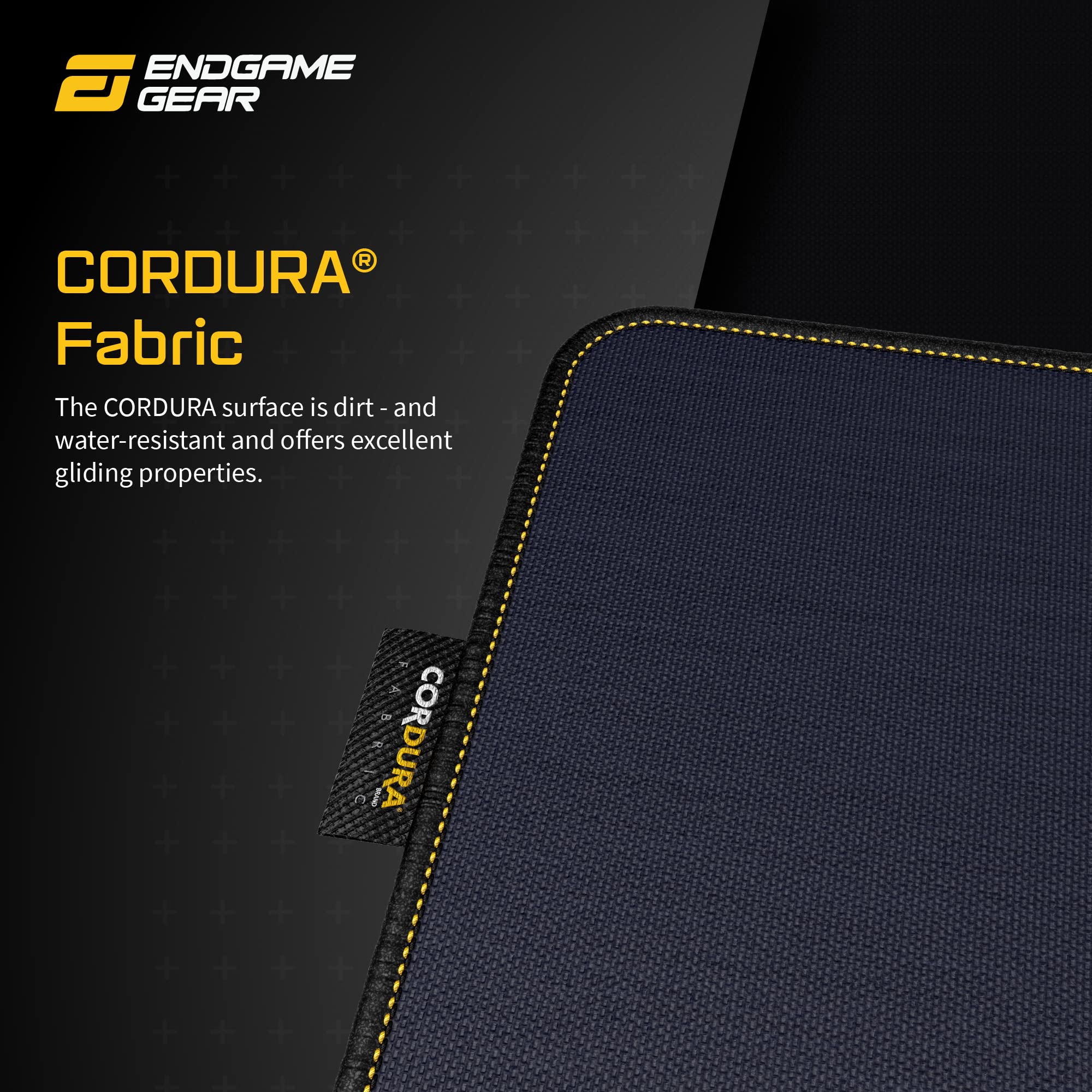 ENDGAME GEAR MPC 890 Cordura XXL Gaming Mauspad - 89 x 45cm - Fransenfreie Ränder - Cordura Gewebe - Ergibt Ausgezeichnete Gleiteigenschaften - rutschfeste Unterseite – Dunkelblau