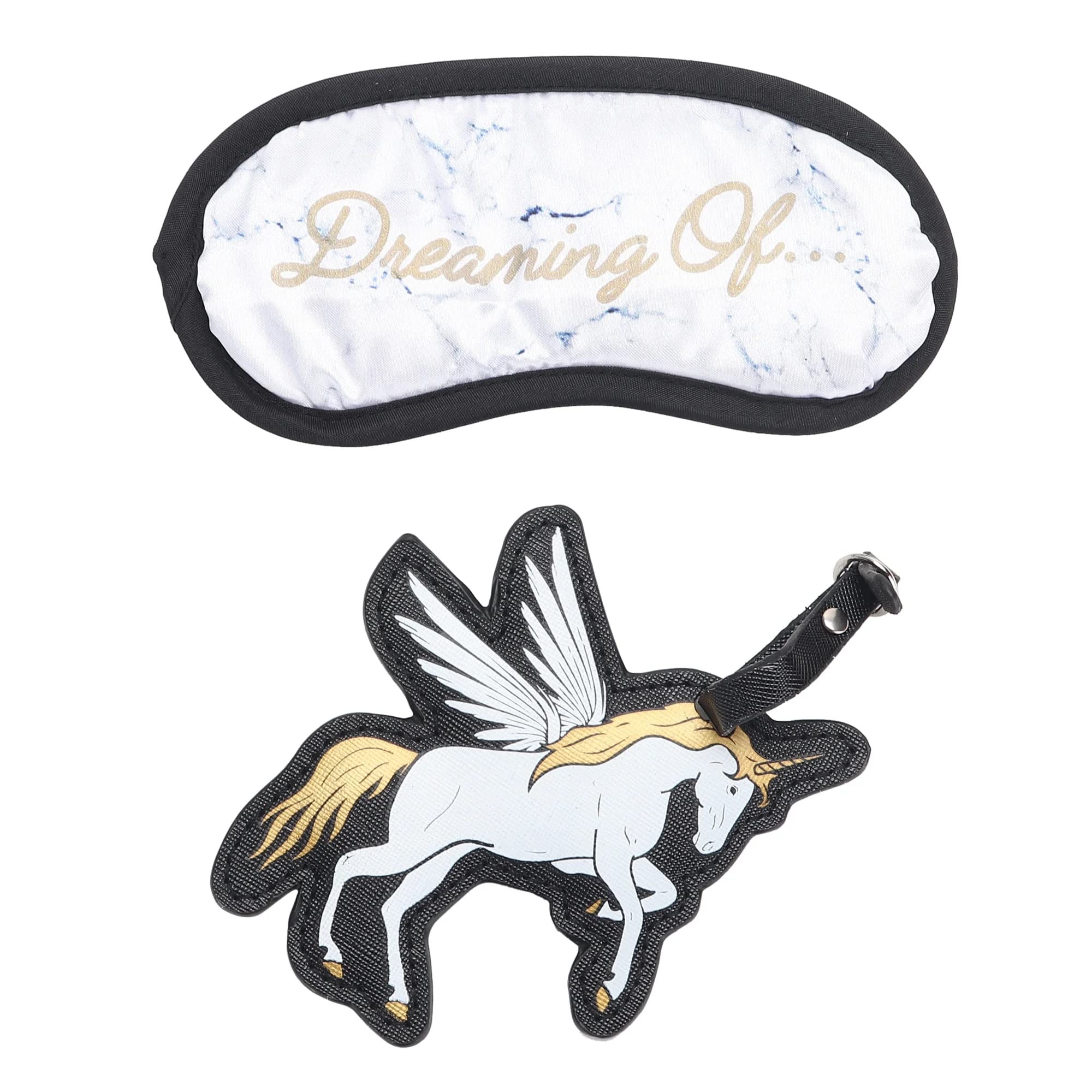 HAMSTERHAMSTER LONDON Eye Sleeping Masks & Luggage Tag, Unique & Stunning Luggage Tag And Blindfold for Women Eye Masks for Stress Release, Deep Sleep, Meditation, Puffy Eyes