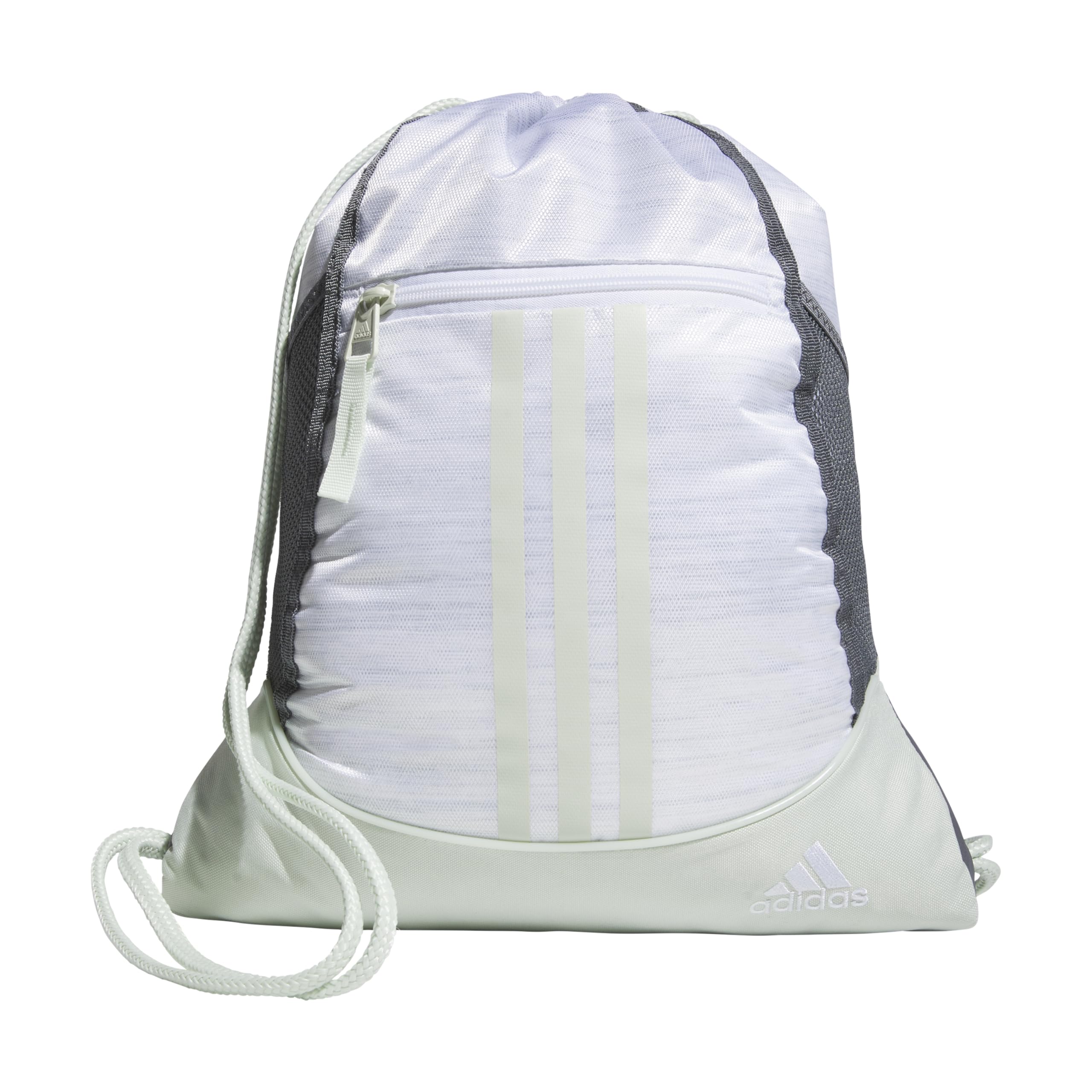 adidas Excel 6 Backpack Unisex Adult (Pack of 1), Two-Tone White-Clear Onyx/Linen Green/2, Talla única, Alliance Sackpack Small Drawstring Backpack for Men and Women — image 1