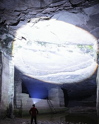 Miniatura 6 de Linterna frontal recargable de 100,000 lúmenes, luz LED brillante, 40 horas de funcionamiento, faros impermeables para frente, faros delanteros de 3