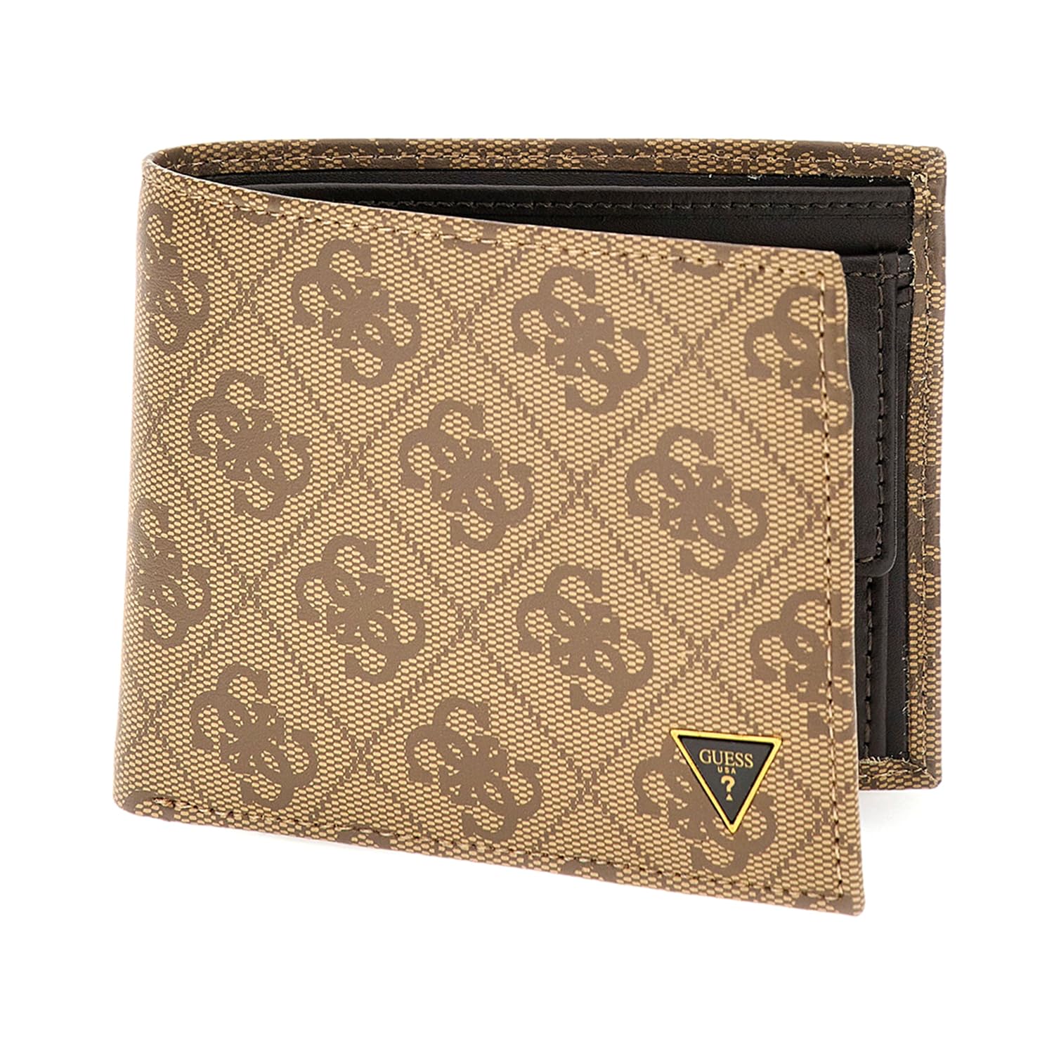GUESS Mito Billfold Coin Wallet Beige/Brown