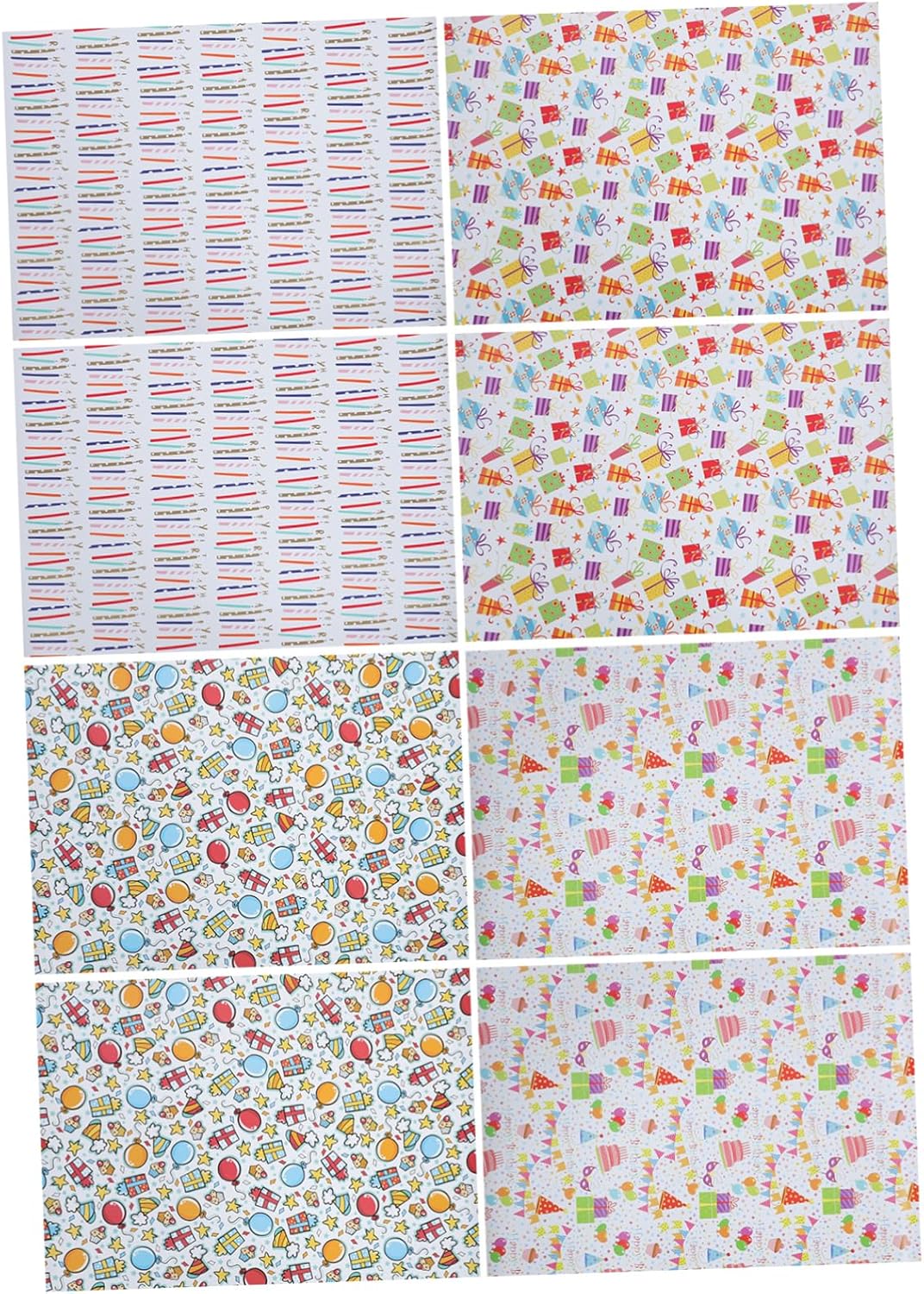 LALAFINA 8pcs Gift Wrapping Paper Bouquet Wrapping Paper