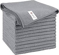 Vista 16 de Orighty Paño de limpieza de microfibra, paquete de 12 toallas de microfibra para automóviles, suministros de limpieza de automóviles altamente