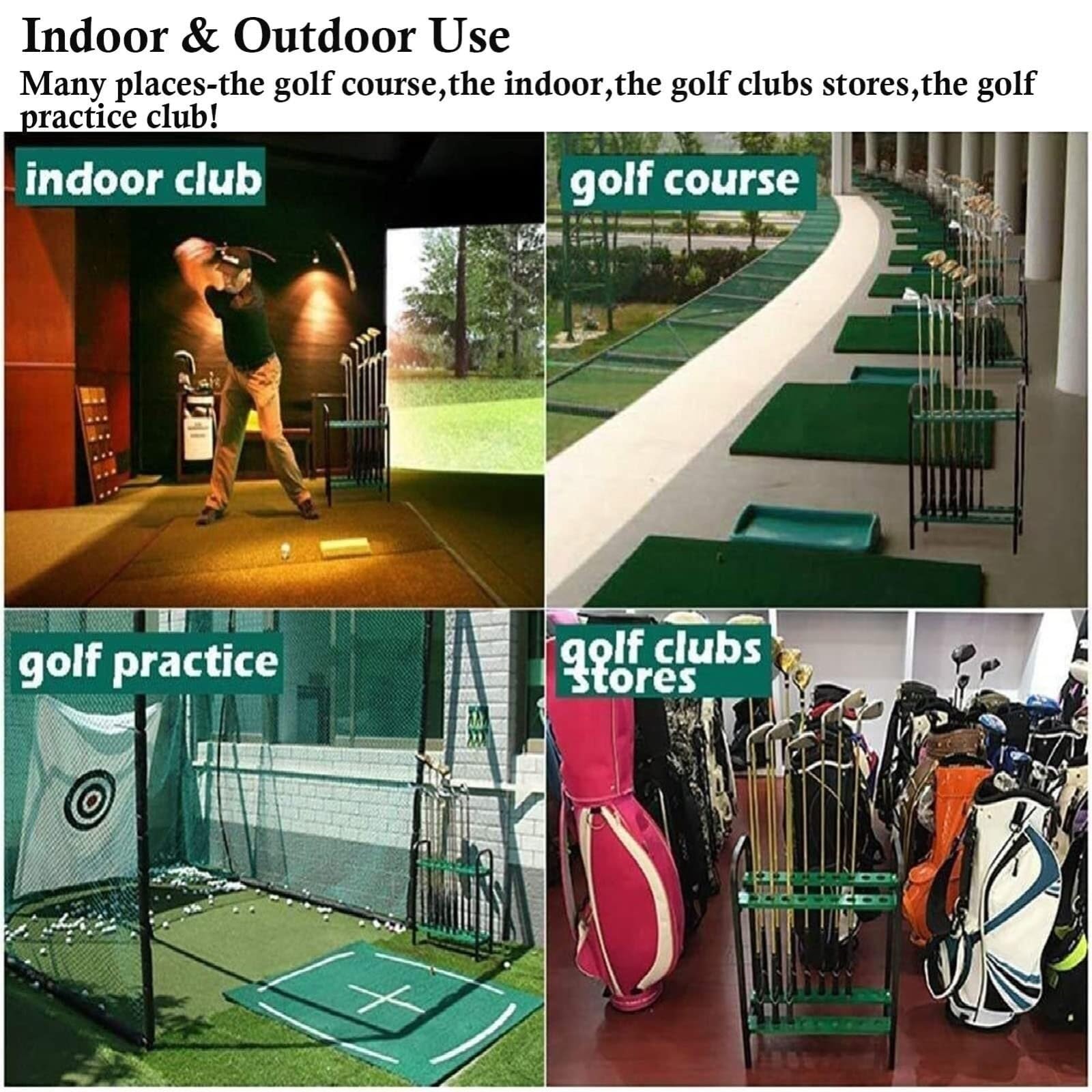Golfschläger-Halter Golfschlägerständer, Präsentationsständer, 18-Loch-Golfschläger-Aufbewahrungsständer, Metallständer, Aufbewahrung Für Driving Range-Zubehör Golfschläger-Organisation