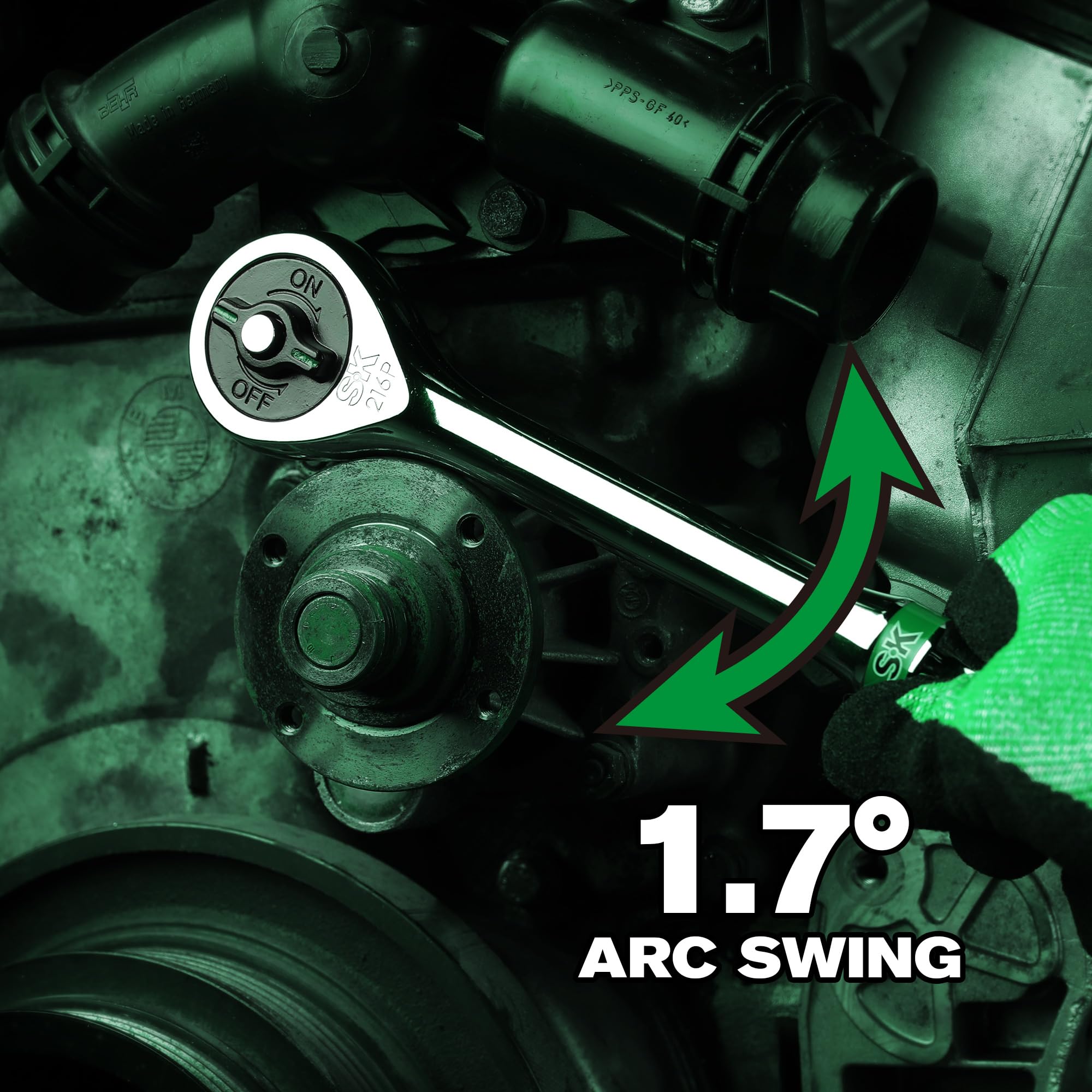 SK 1/2" Ratchet - 216-Position, Quick Release -8 SK 1/2" Ratchet - 216-Position, Quick Release -8