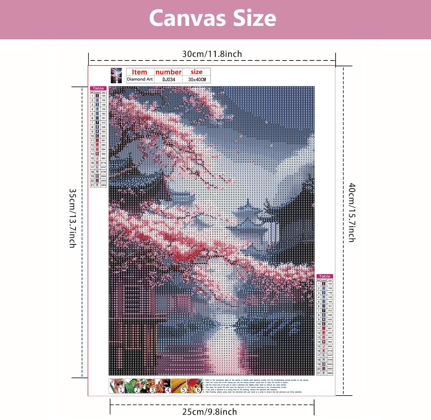 DPIDEA Landscape Diamond Painting Kits for Adults Diamond Art DIY 5D Diamond Painting Kits for Home Decoration 30x40cm - Image 4