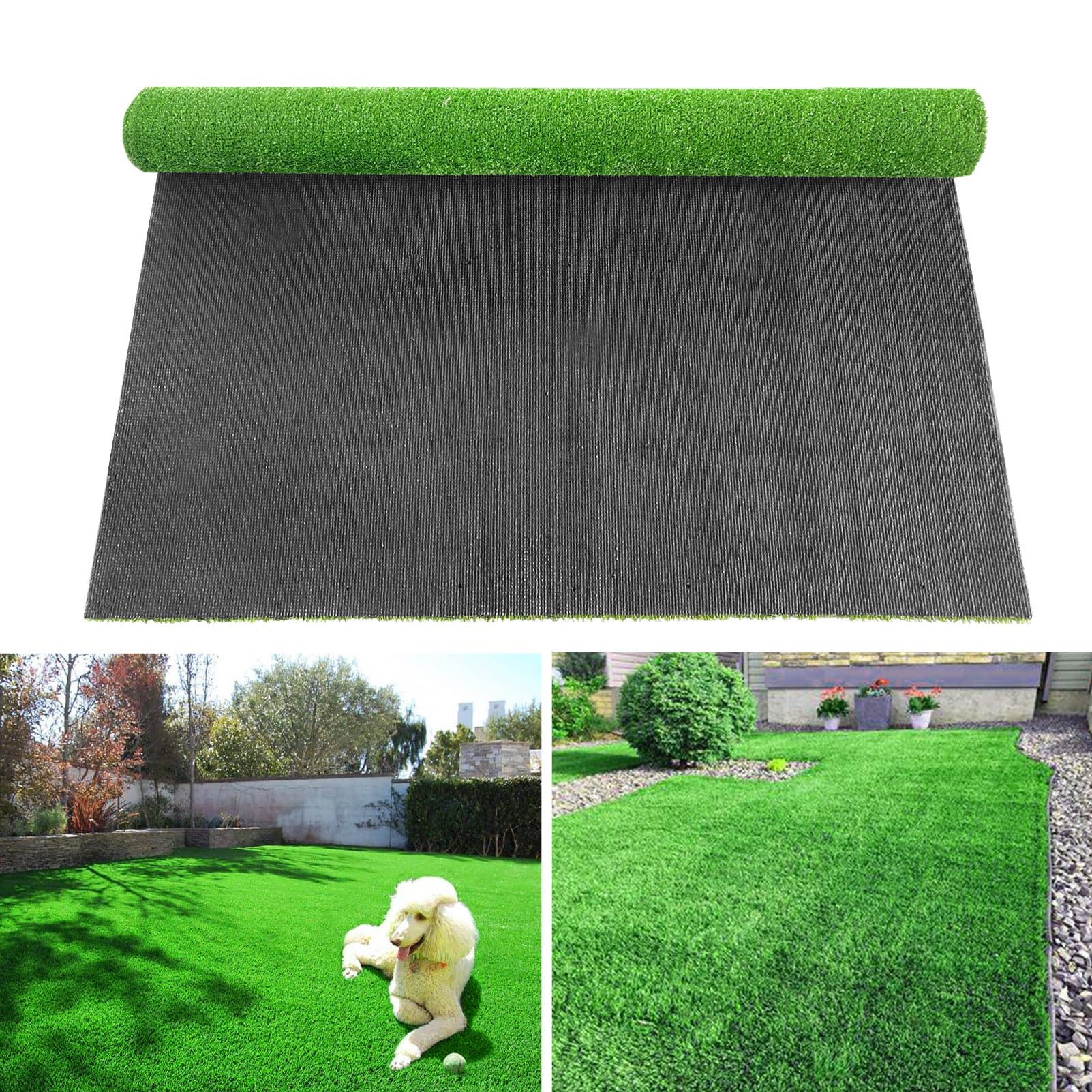 LVBAO - Tappeto erboso artificiale da 1,3 cm, altezza 1,3 cm, dimensioni personalizzate, per interni ed esterni, per cani e animali domestici, per giardino, cortile, balcone