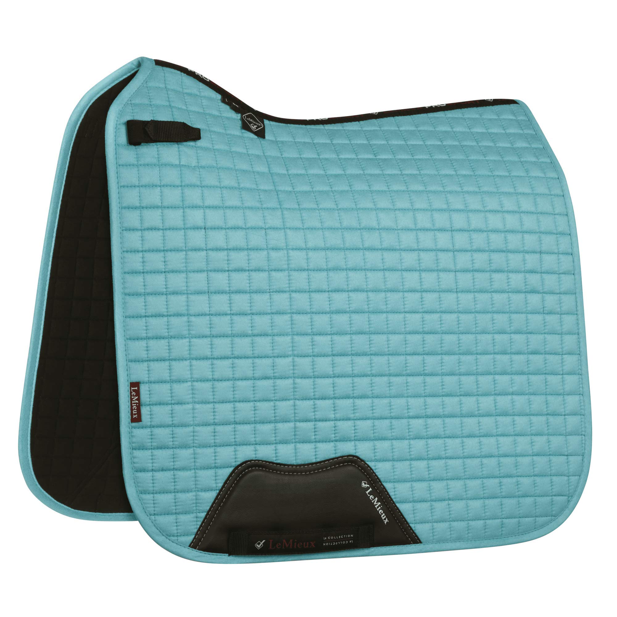 Tampon De Dressage Carré LeMieux - Bleu Encre - Daim - NEUF IT01288