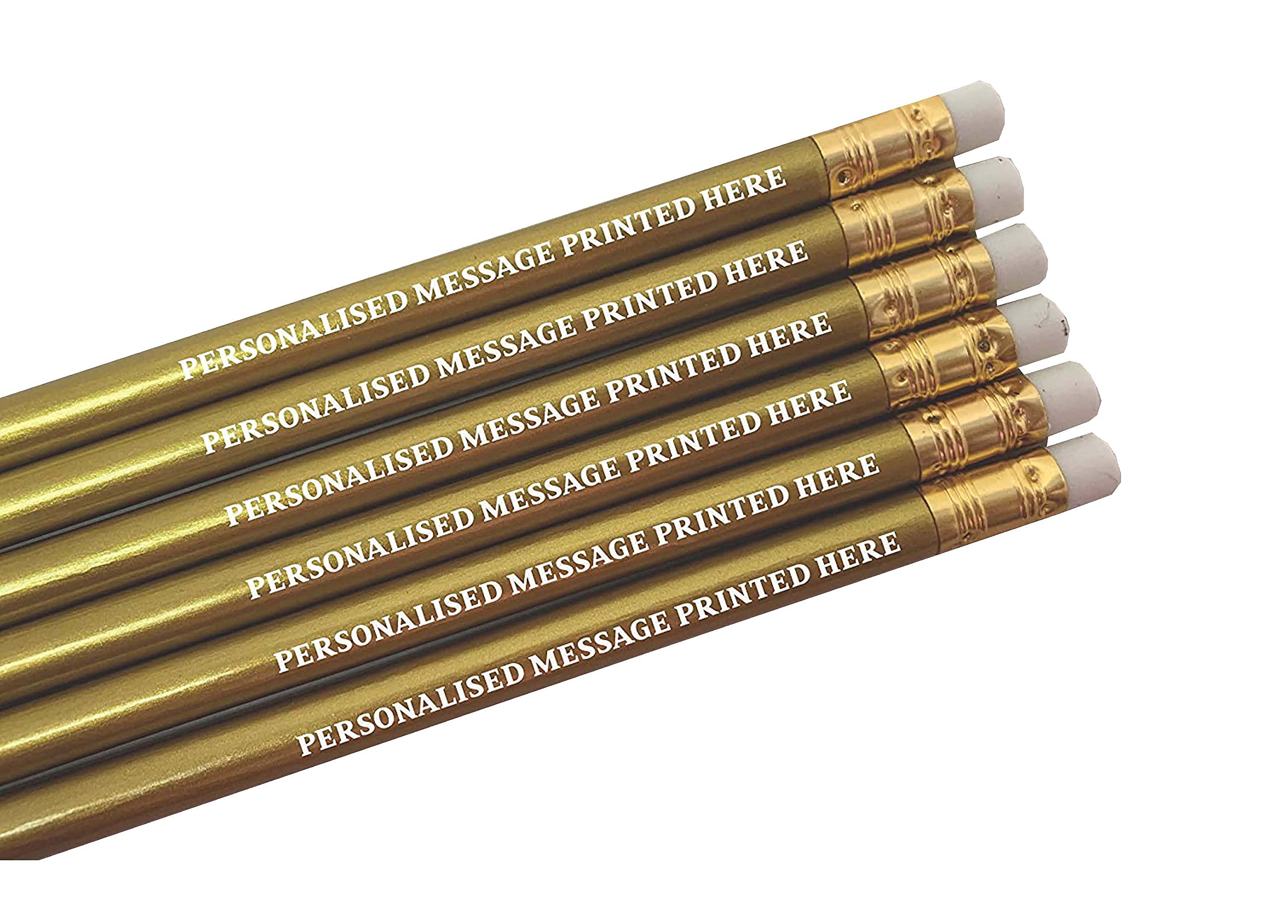 Personalised Pencils - Choice of Colours and Quantities (Gold, 30 Pencils) โ image 1