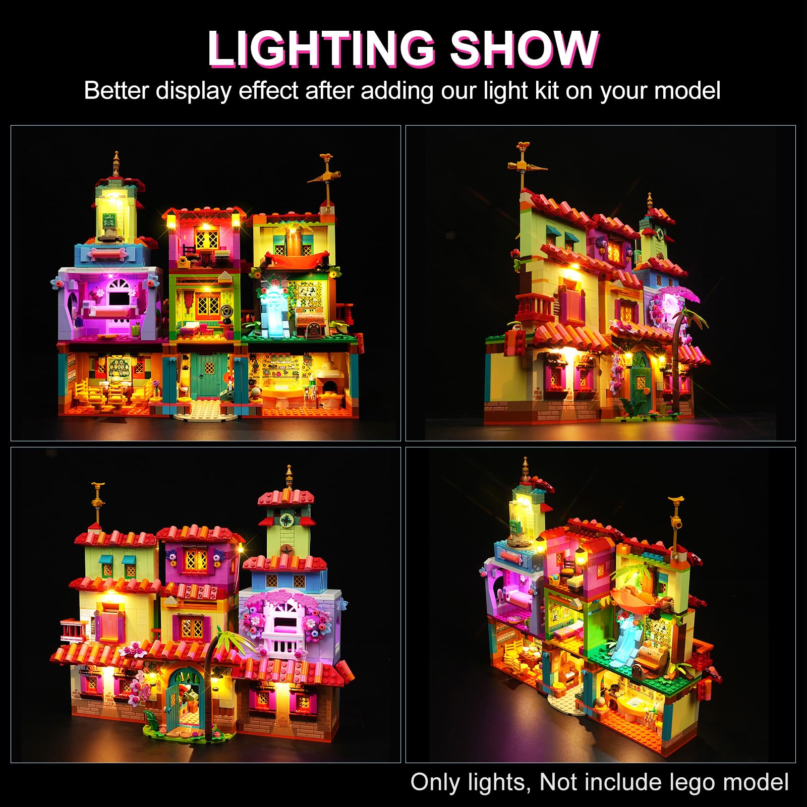 DALDED LED Light Kit for Lego The Magical Madrigal House - No Models Only Light, LED Light Compatible with Lego 43245 Set