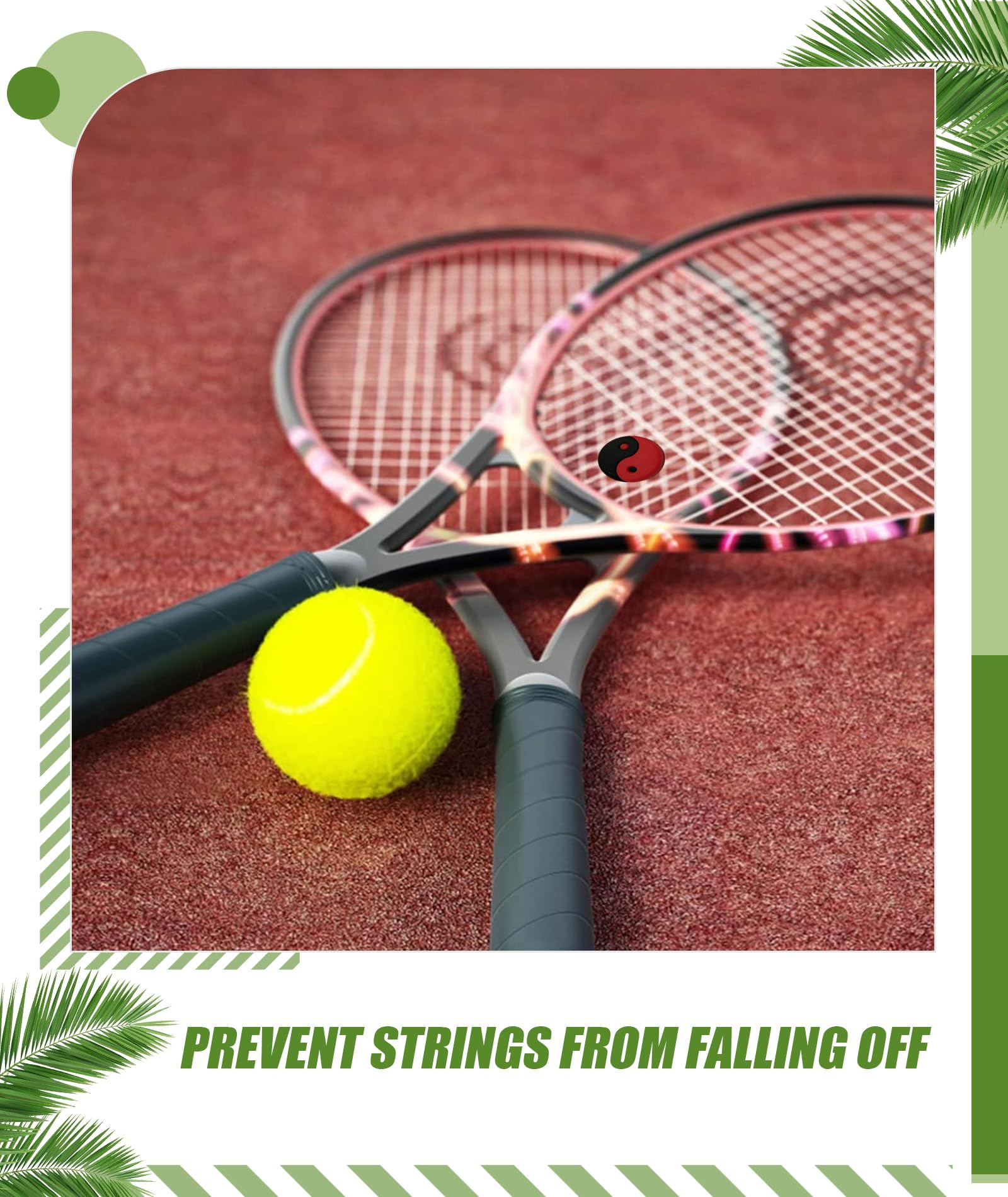 12PCS Tennis Dampener, Dampener for Tennis Racket, Reduce Hand Vibration and Improve Comfort, Black and Orange Dampeners for Tennis Players Fits Most Tennis Dampener, Orange 4