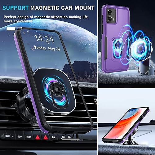 Miniatura 8 de Janmitta Funda compatible con Moto G 5G 2023 con protector de pantalla, resistente a prueba de golpes, funda protectora de cuerpo completo integrado