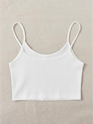 Miniatura 2 de Floerns Top de Camiseta sin Mangas para Mujer, Estilo Casual, con Bordado de Letras, Crop Top