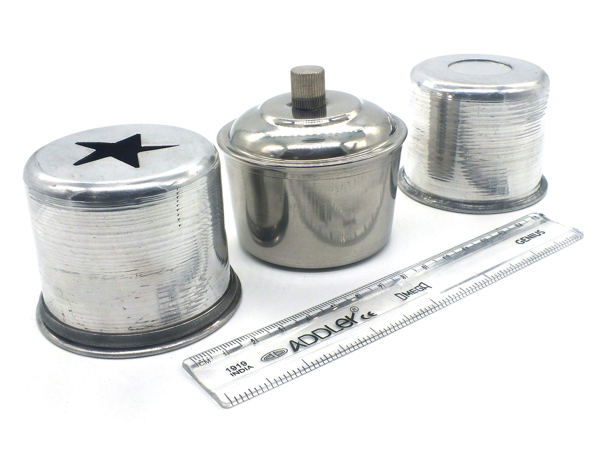 ADDLER Dental Stainless Steel Spirit Lamp, Waste Receiver & Cotton Holder Pack of 3.-image-15