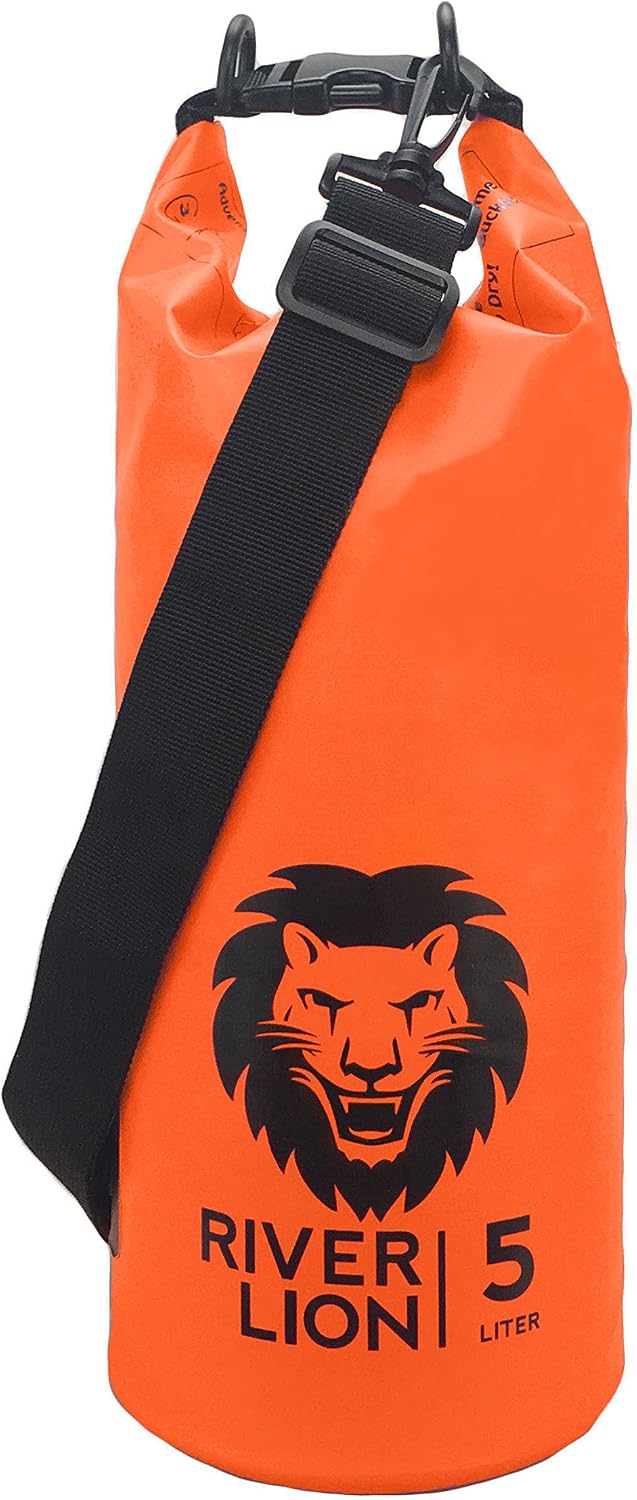 Adventure Lion Premium Waterproof Dry Bag with Twin Shoulder Straps & Grab Handle, Roll Top Dry Sack Great for Kayaking, Swimming, Boating