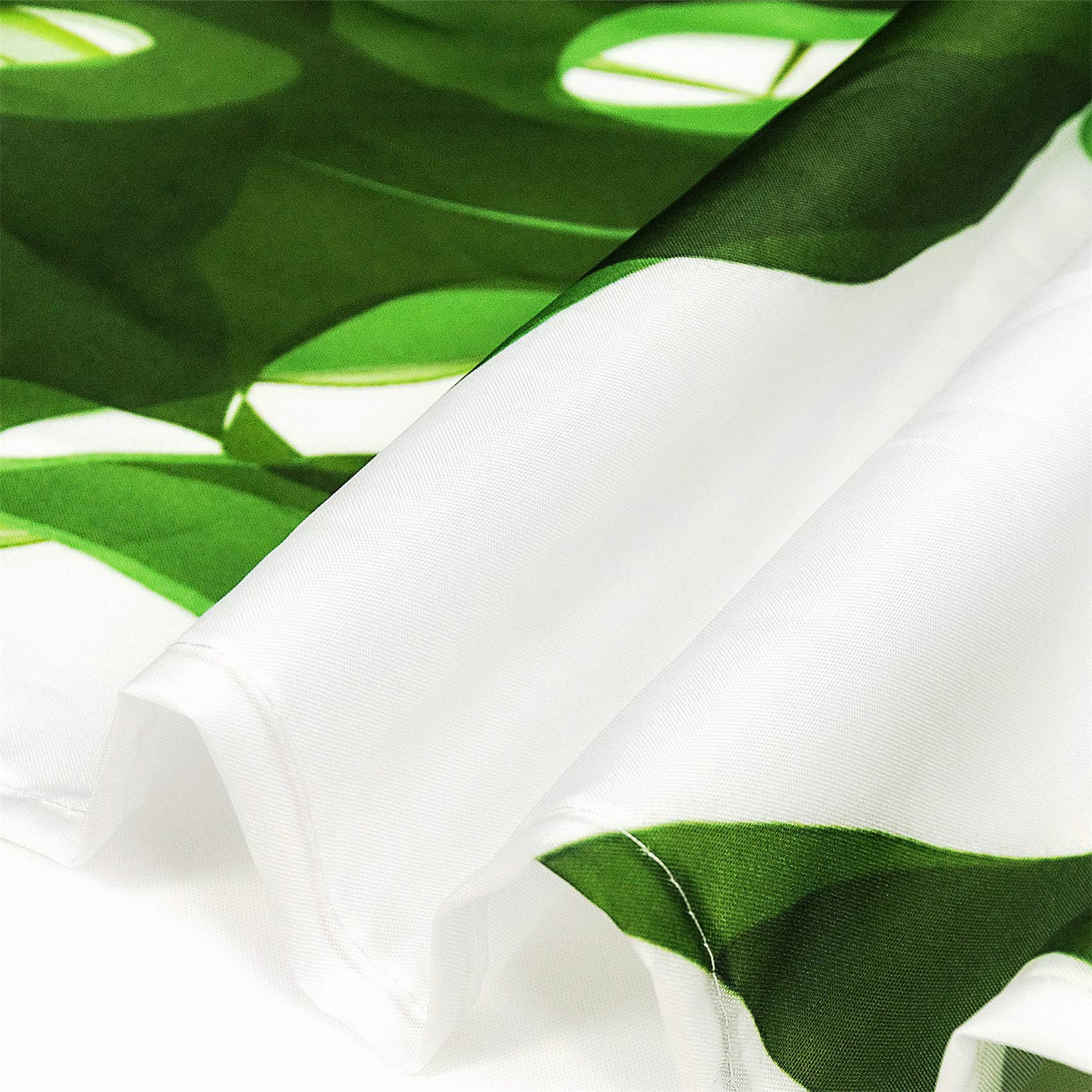 Tropicale Verde Foglie Di Palma Tenda Doccia Nture Pianta Banana Monstera Foglia Palma Botanica Acquerello Giungla Bagno Decor Tenda In Tessuto Con Ganci