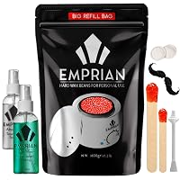 Pink Hard Wax Beans 600 gr All in one Body Hair Removal Formula Wax Beads Works for Skin on Face Armpit Bikini Line Leg Arm Wooden Applicators 2 Prep Post Treatment Sprays Prefect Refill