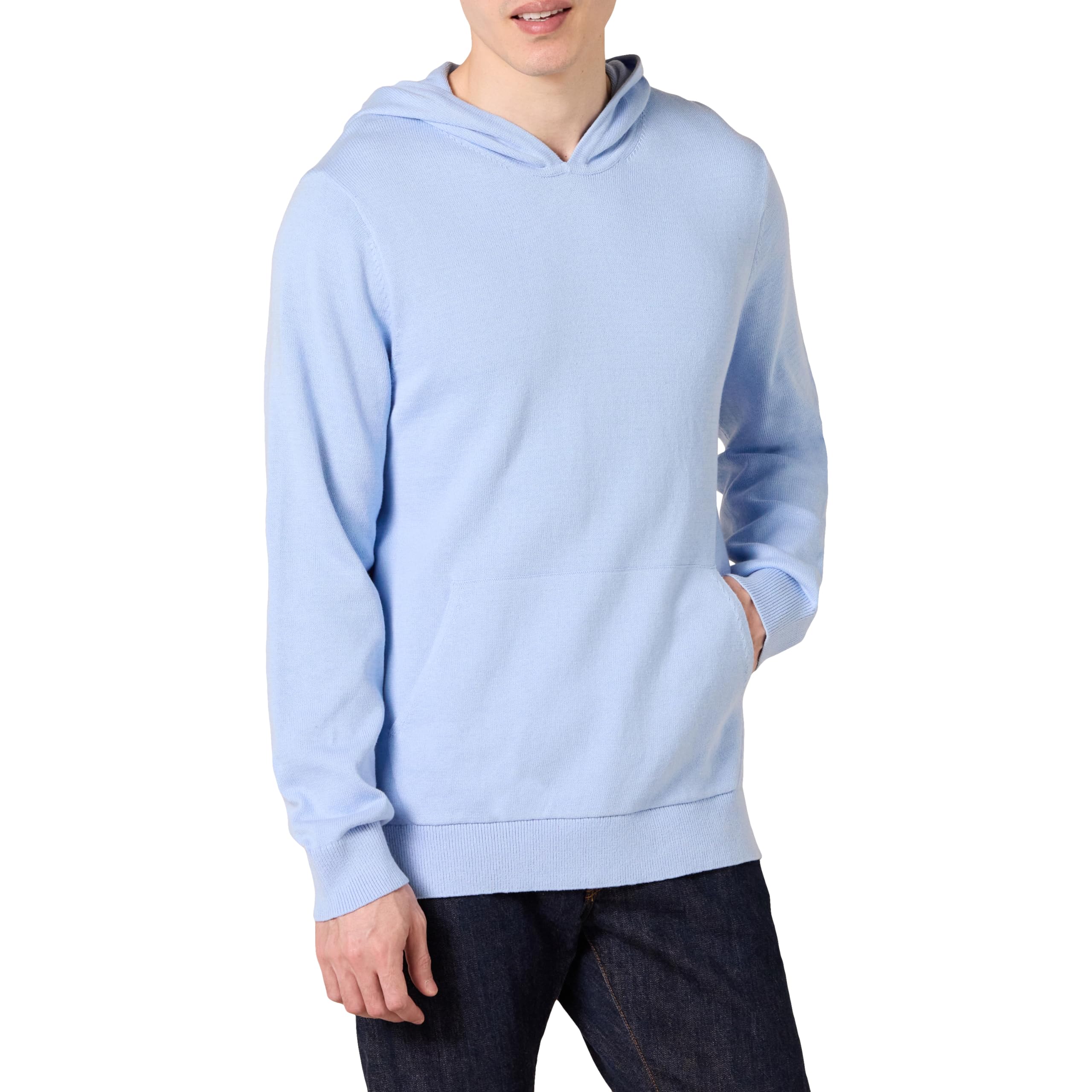 Amazon Essentials Men's Relaxed-Fit Hoodie Sweater, Powder Blue, XX-Large