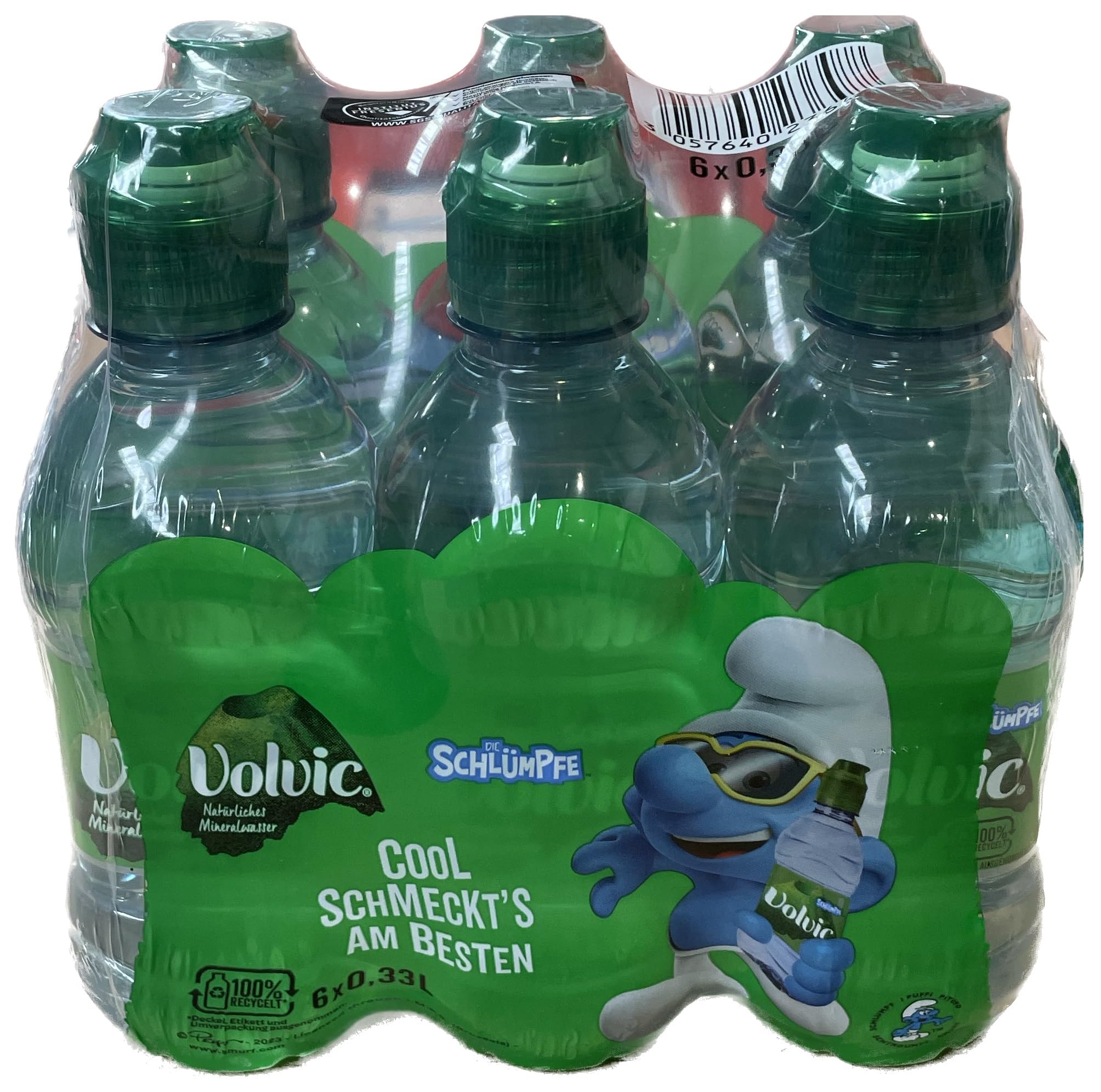 Volvic Natürliches Mineralwasser 4 x 6er Pack, 24 x 0,3l