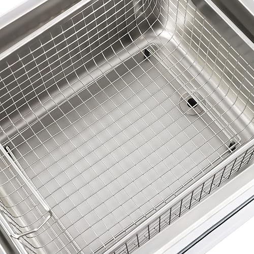 Miniatura 4 de Lavadora ultrasónica 10L 2840khz de frecuencia dual lavadora ultrasónica profesional con calentador temporizador para gafas piezas instrumentos