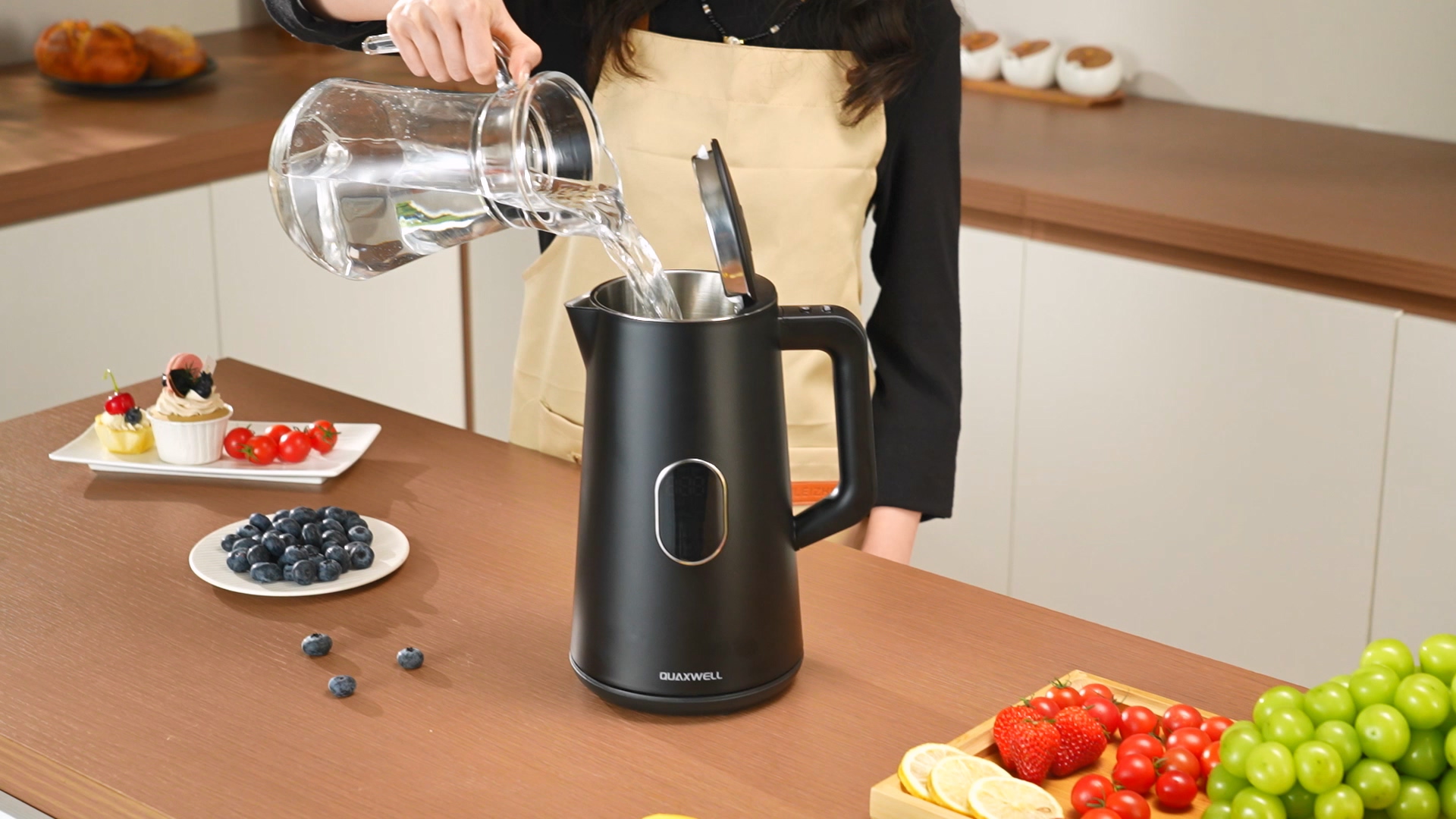Amazon.com: QUAXWELL 1.5L Electric Kettle Stainless Steel, Double