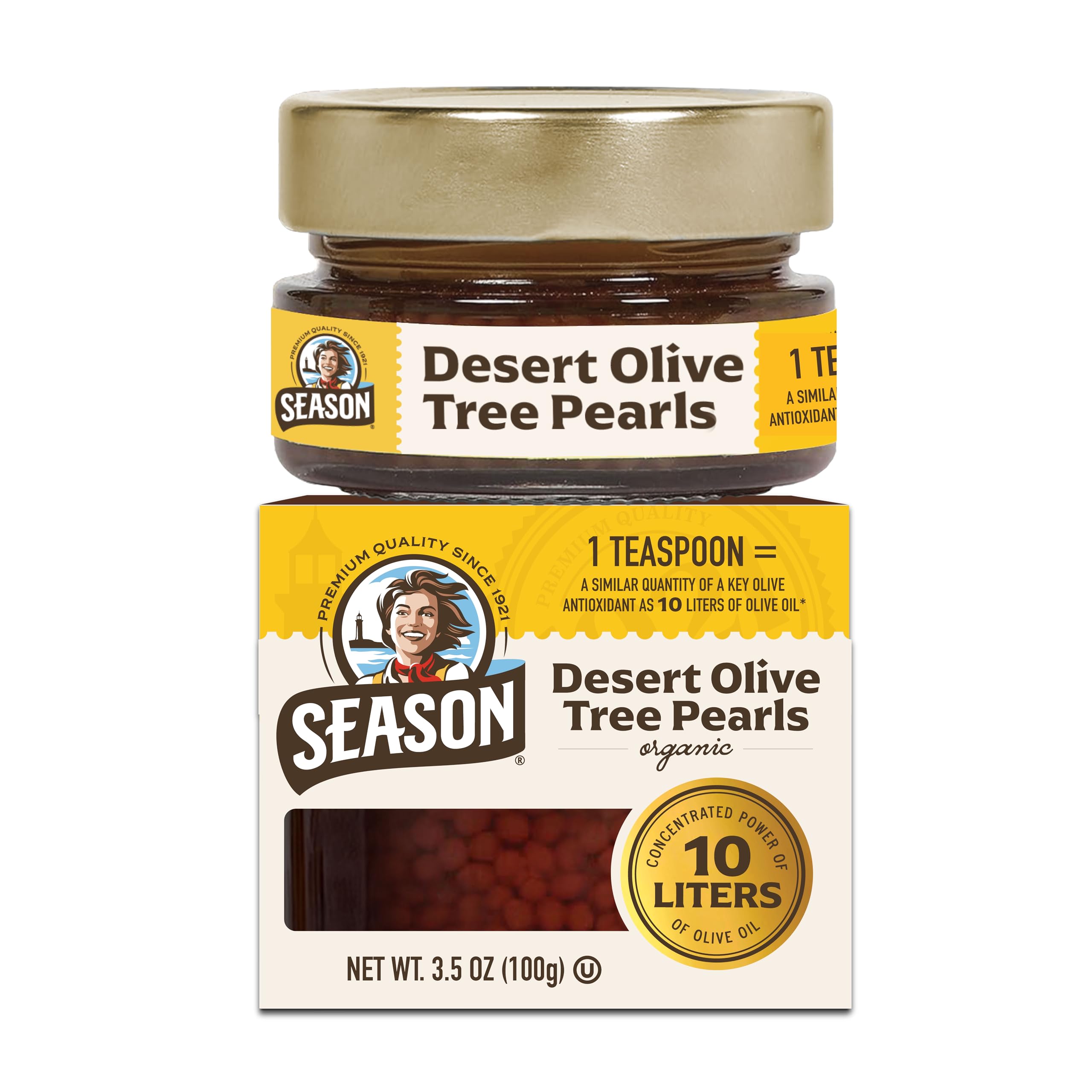 Amazon.com: Season Organic Desert Olive Tree Pearls, 3.5 oz, 100 g