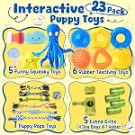 KIPRITII 23-Pack Jouet de chiot sans farce pour petits chiens, Jouets de chien enrichissants avec peluche mignonne & Engager des jouets pour les chiots pour les garder occupés
